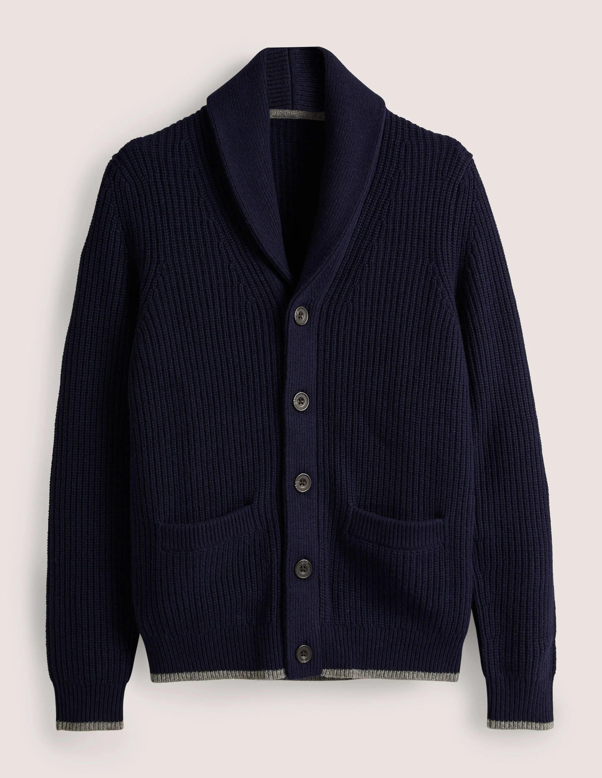 Shawl Cardigan-Navy - Image 5