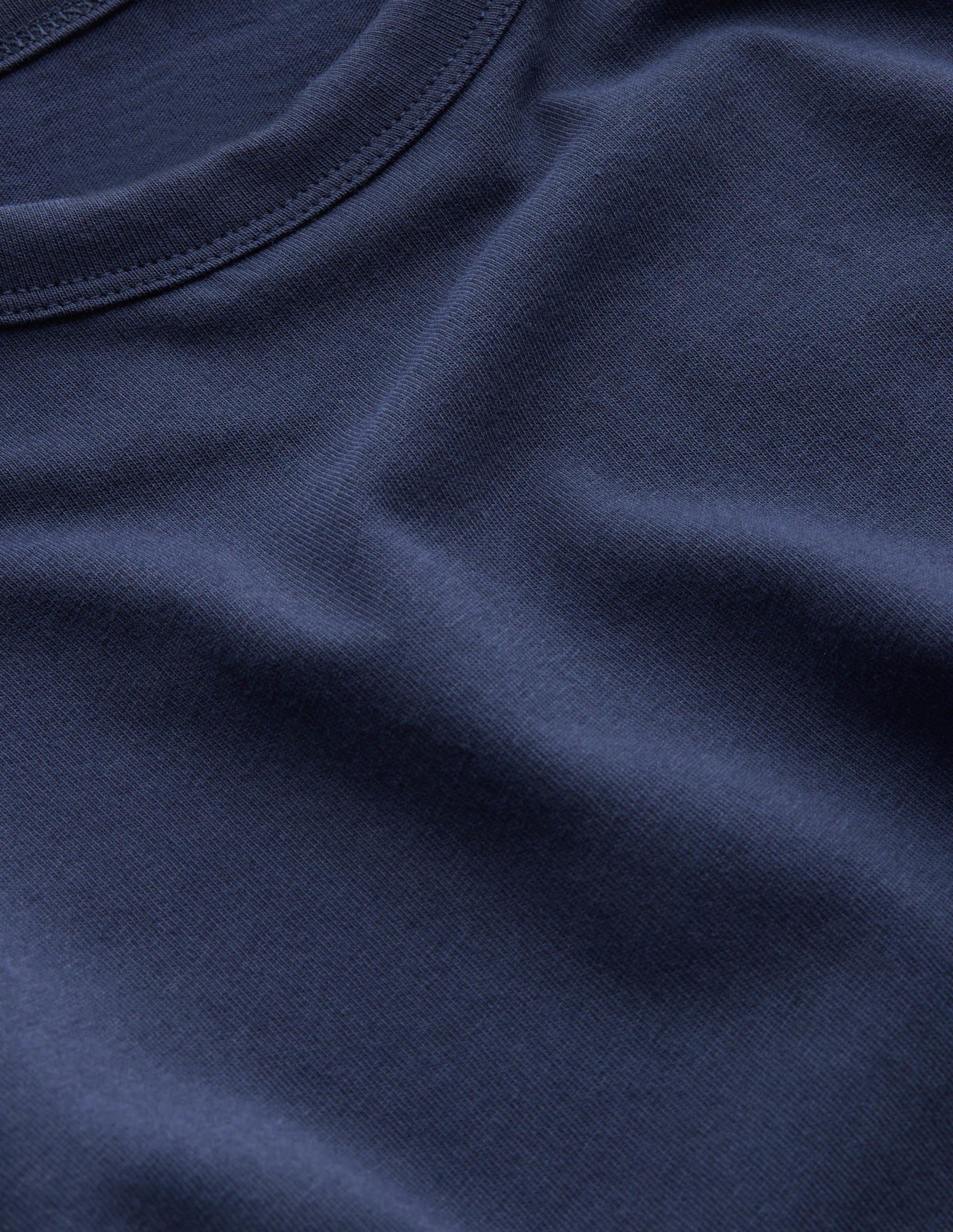 Slim Fit Classic T-Shirt-Navy - Image 4