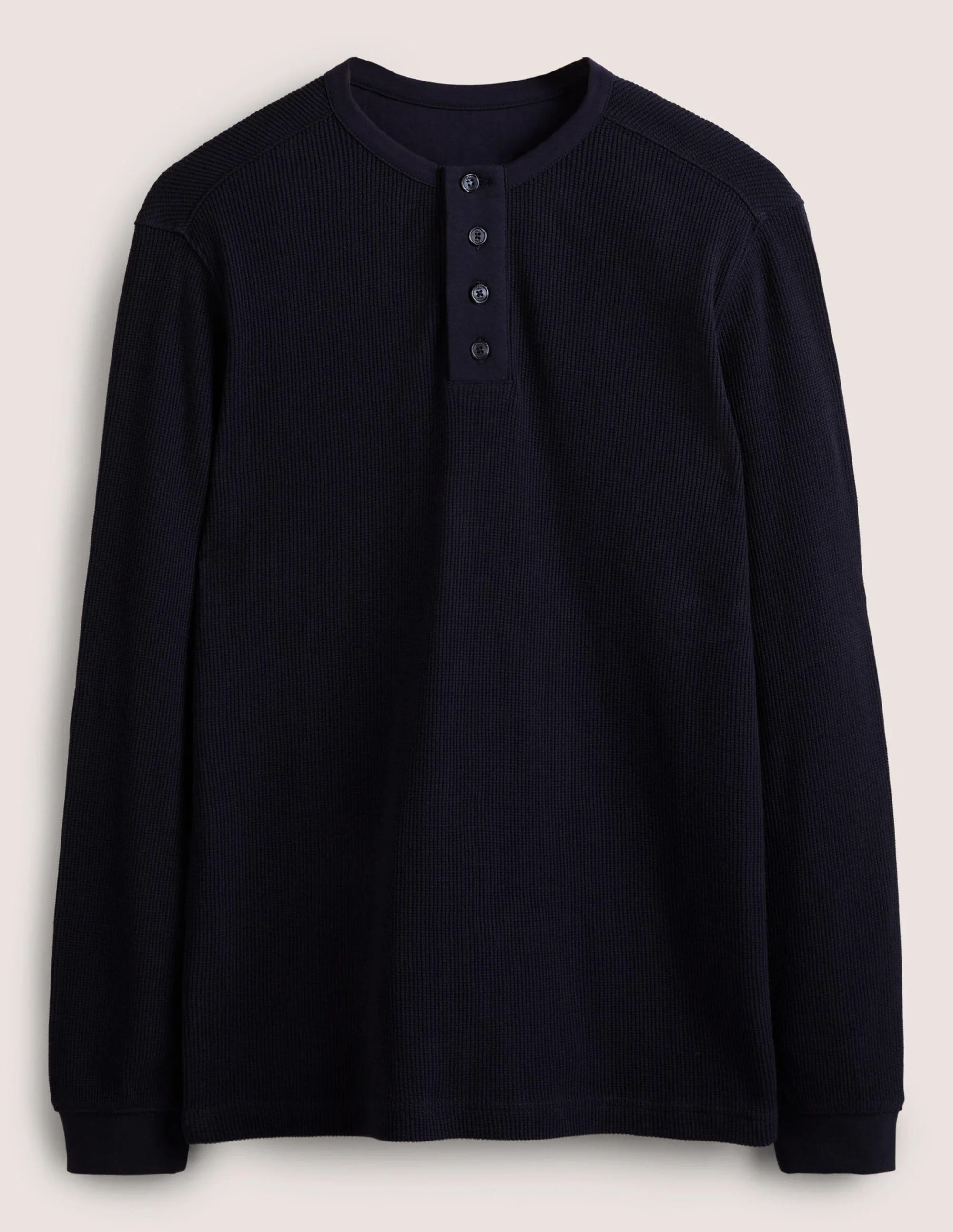 Waffle Henley-Navy - Image 6