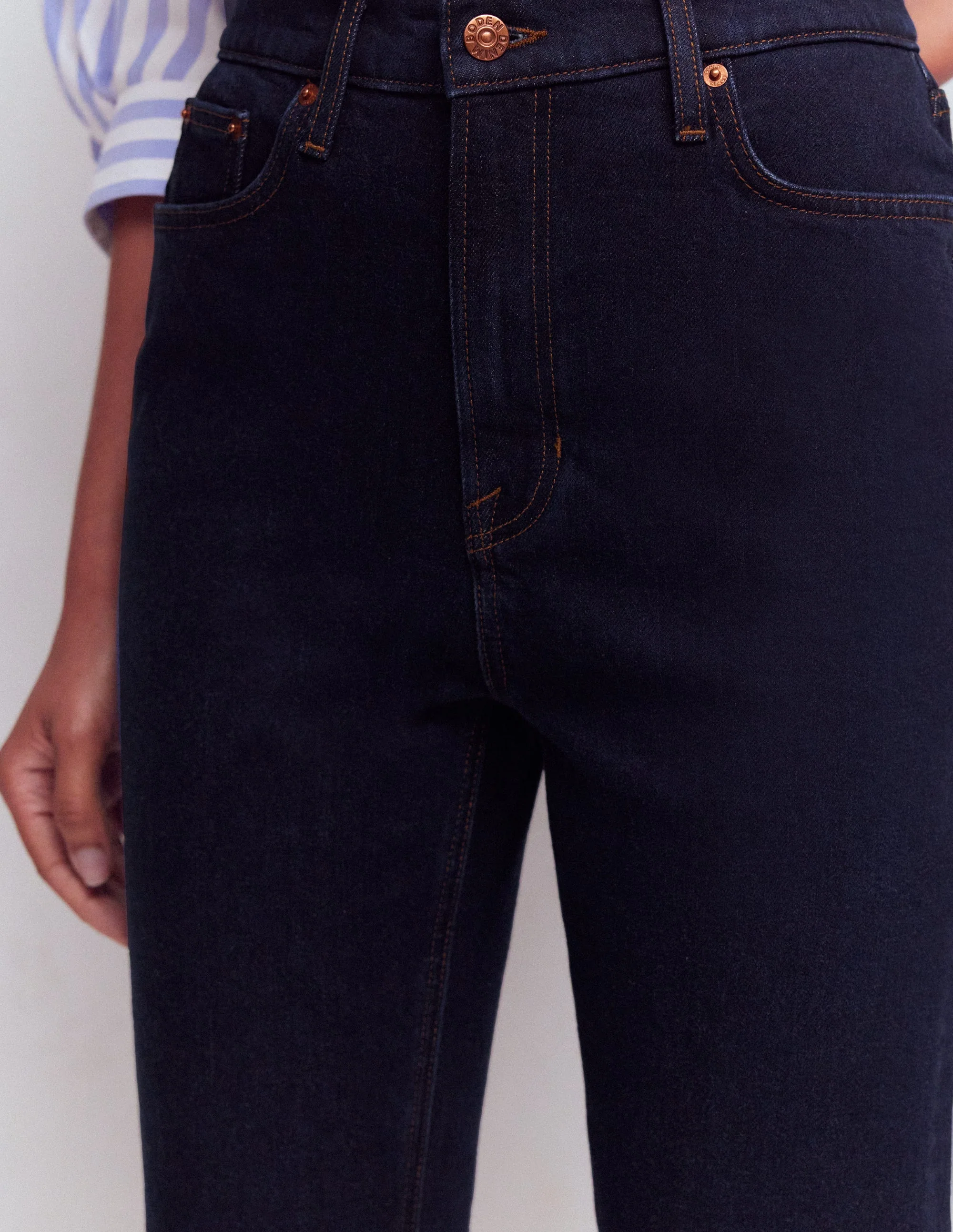 5-pocket Capri Jeans-Indigo - Image 2