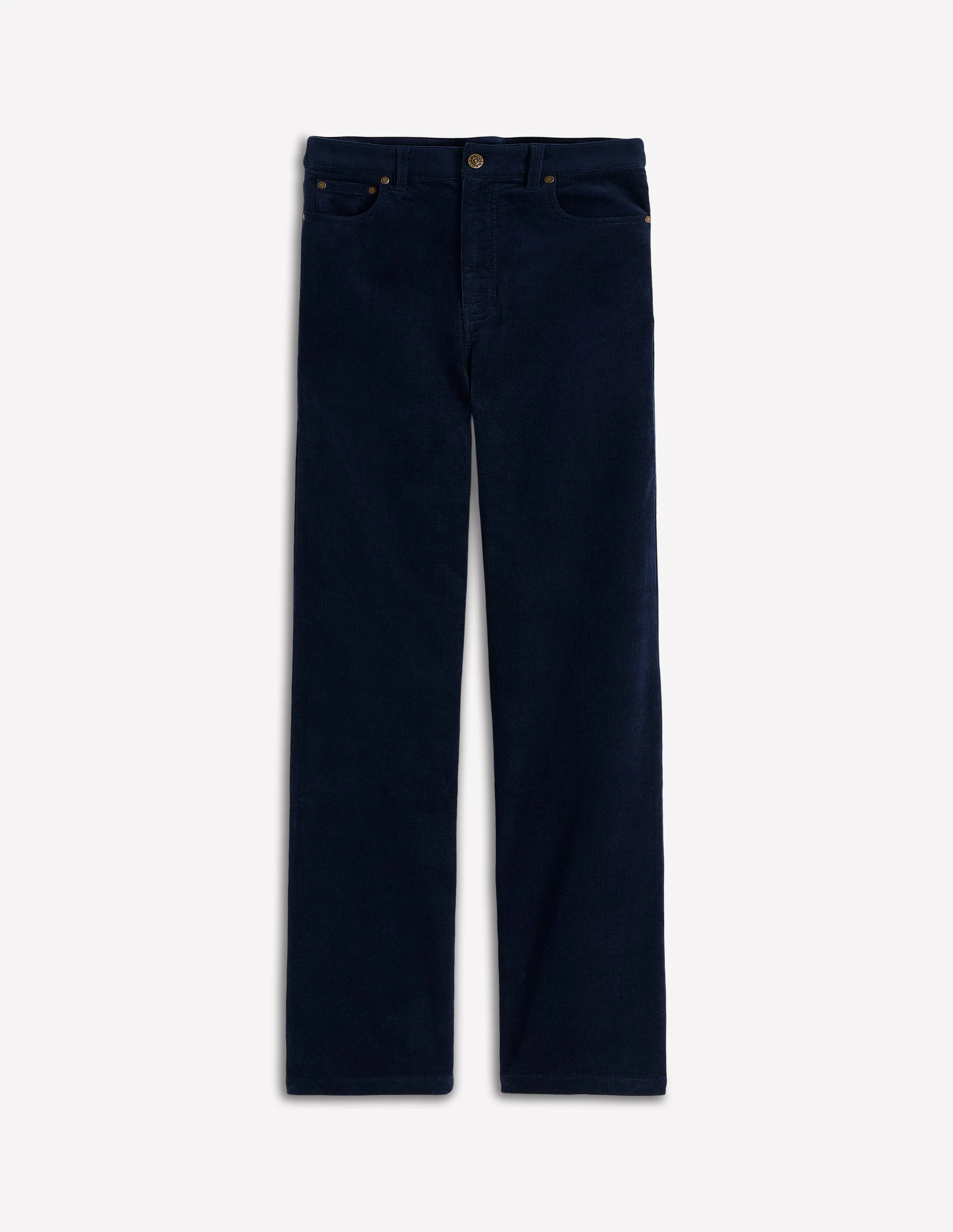 5-Pocket Cord Column Jeans-Navy - Image 5