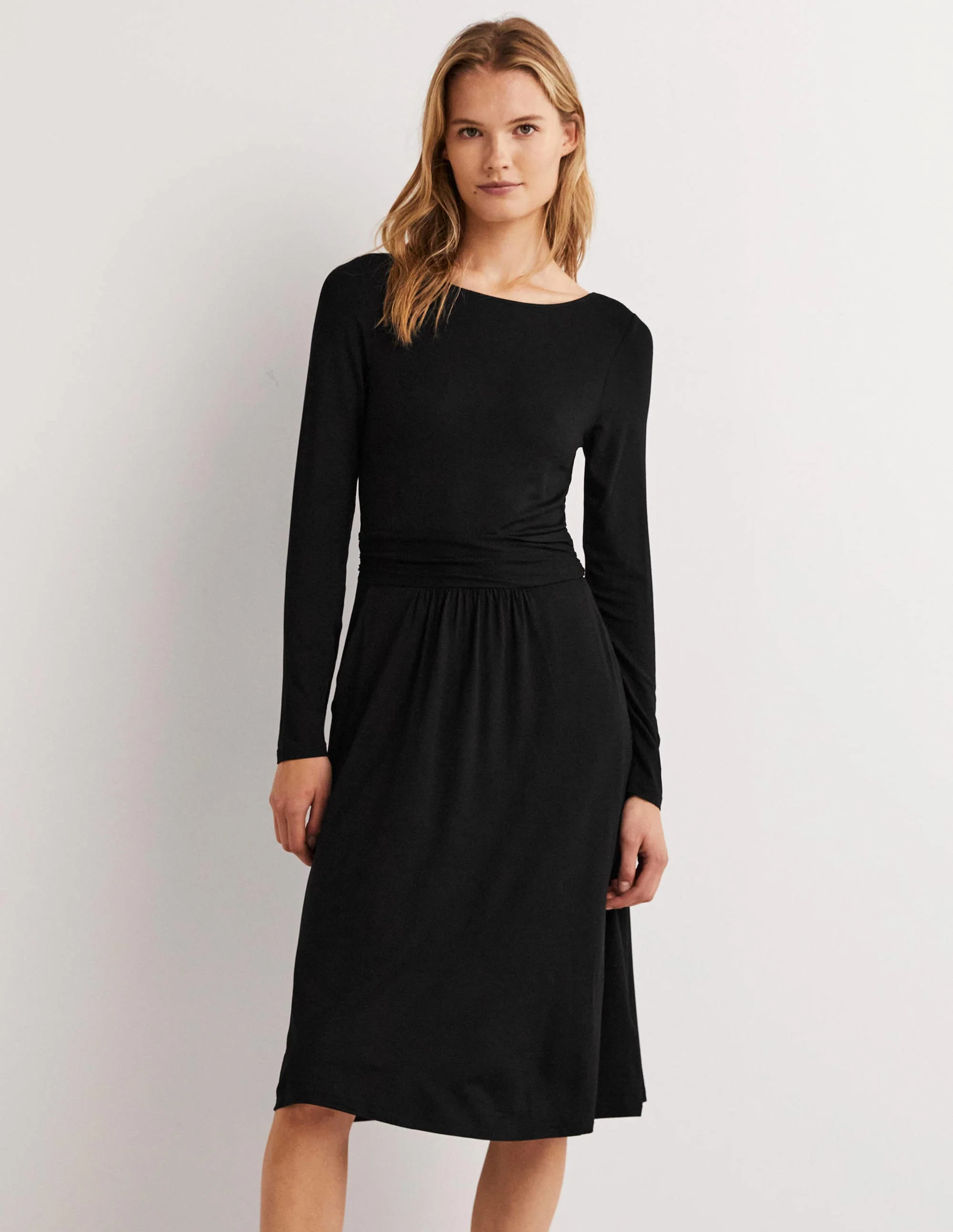 Abigail Jersey Dress-Black