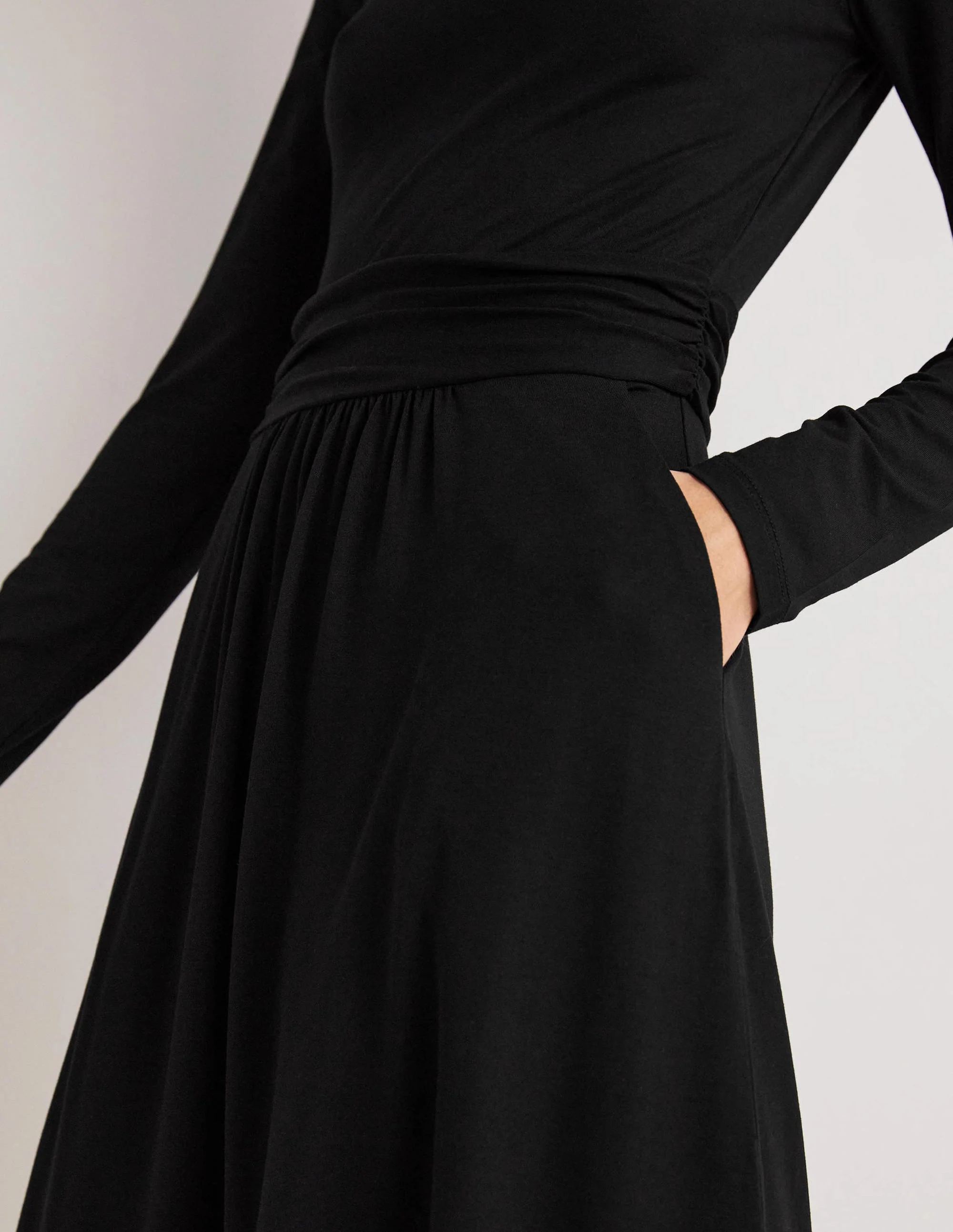 Abigail Jersey Dress-Black - Image 2