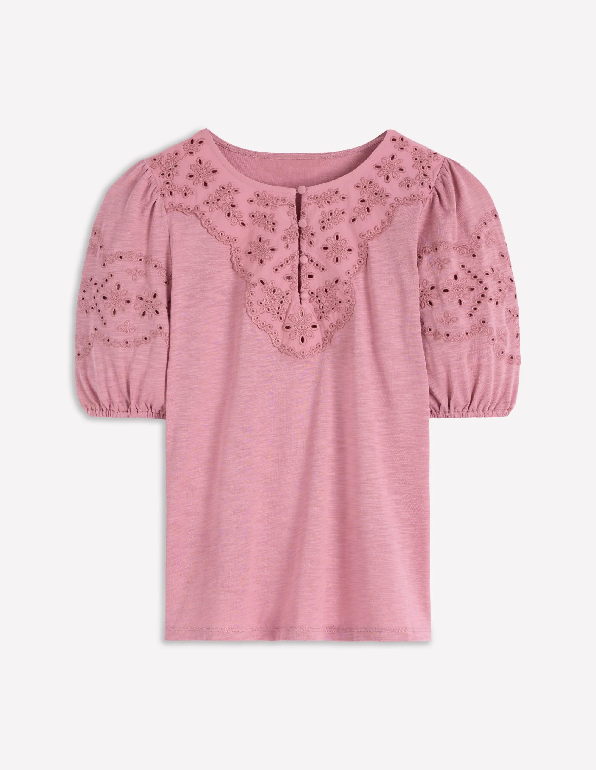 Ada Broderie Mix Top-Lilas - Image 5