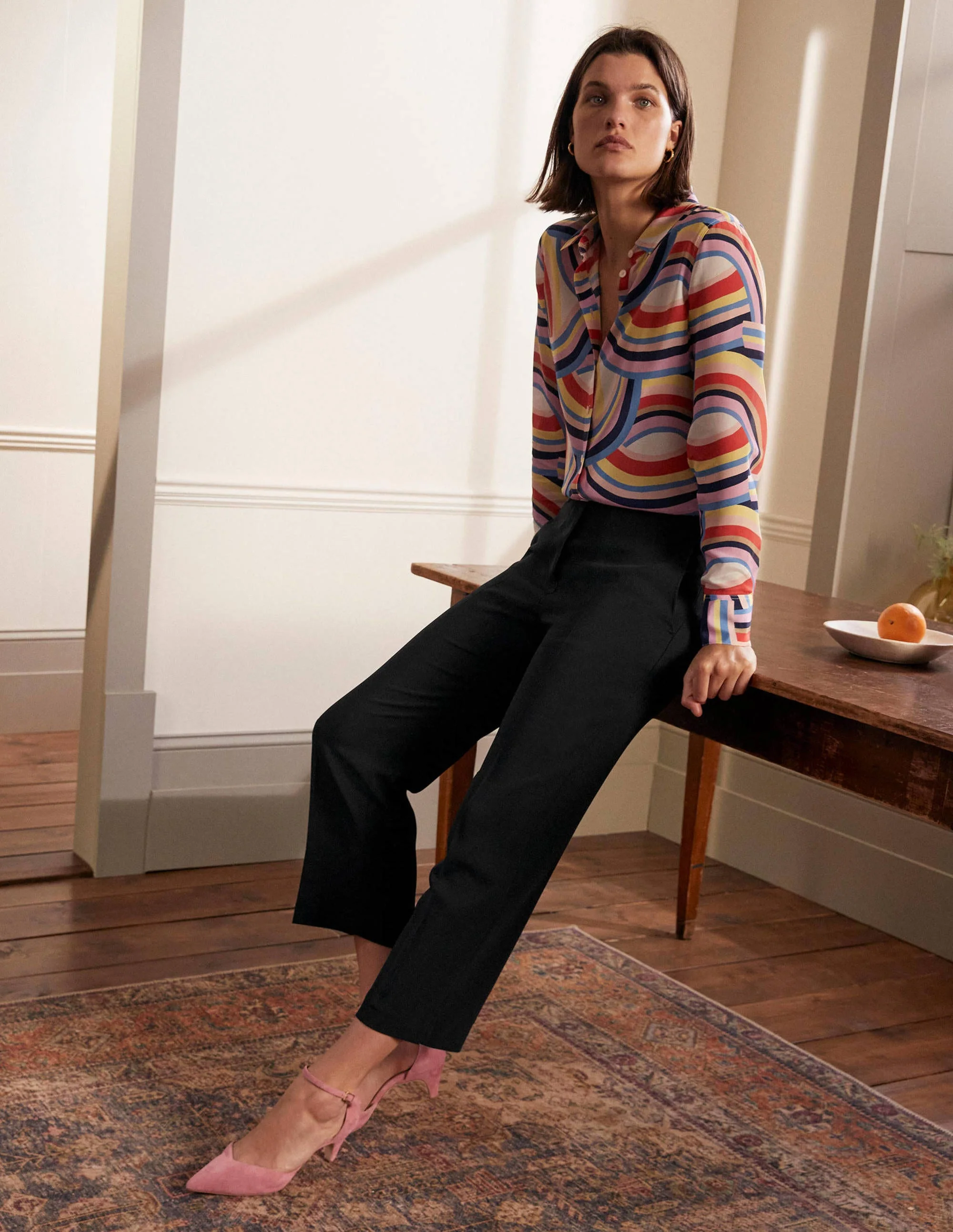 Albemarle Cropped Pants-Black - Image 5