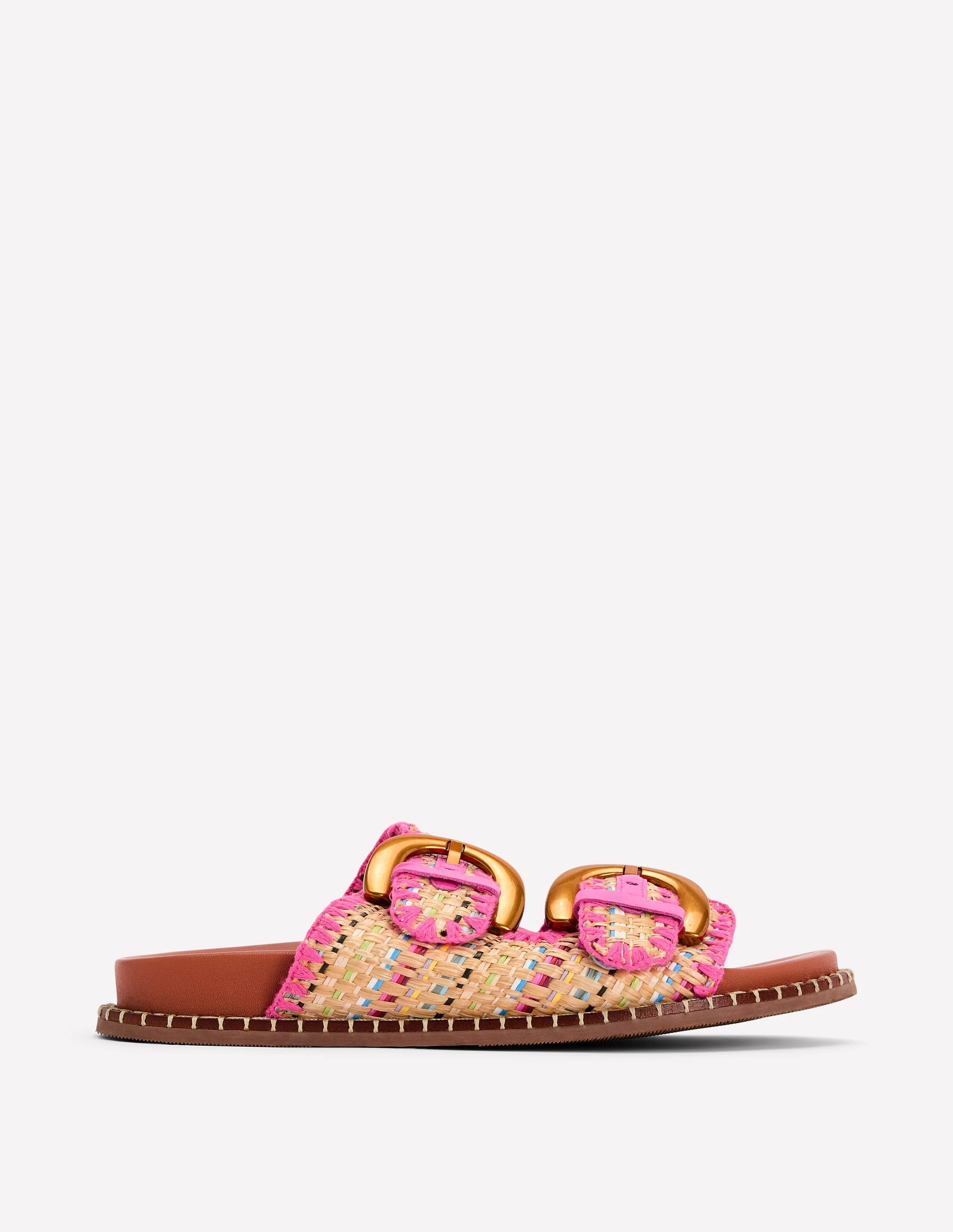 Alberta Footbed Sandals-Natural/Multi