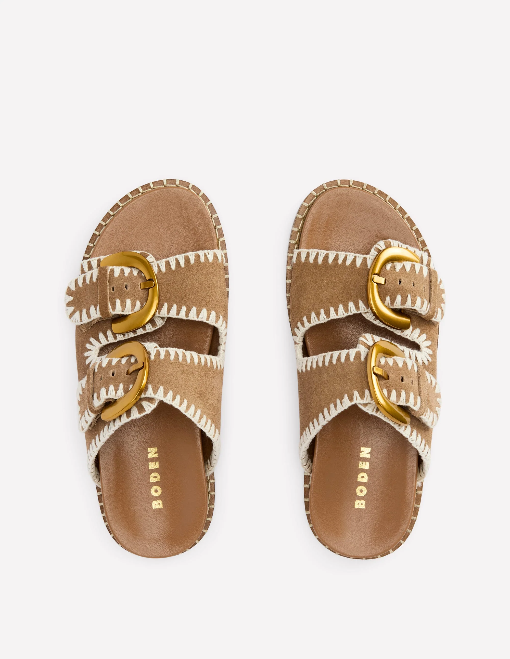 Alberta Footbed Sandals-Tan - Image 5