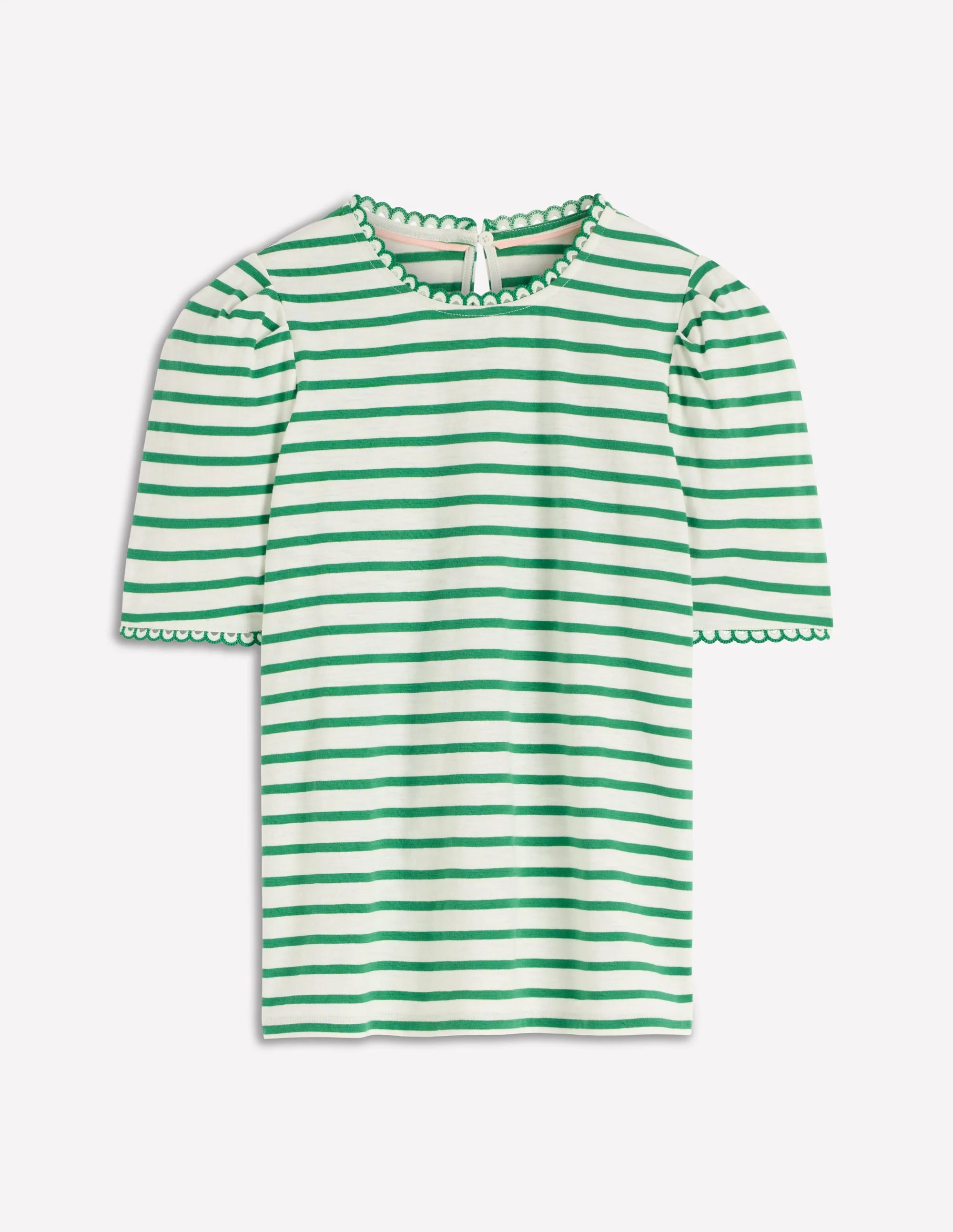 Ali Trim T-shirt-Ivory and Amazon Stripe - Image 5
