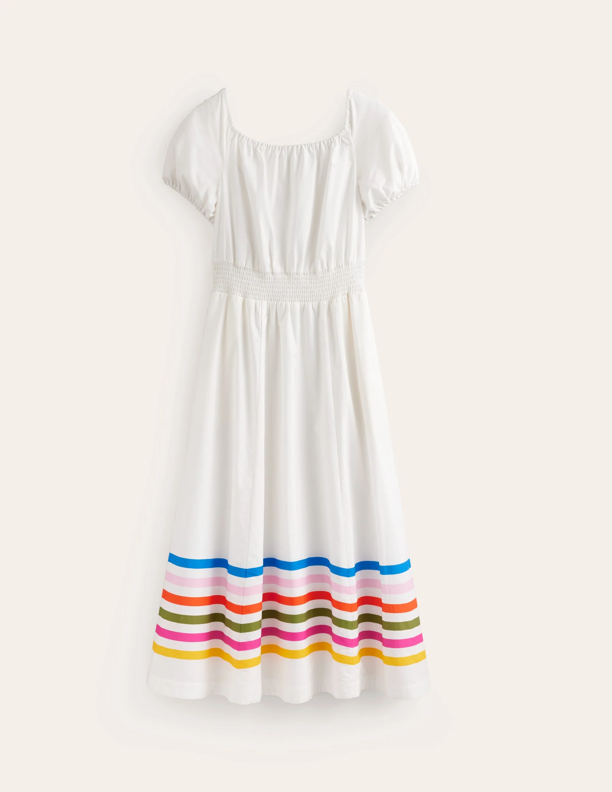 Amber Shirred Waist Dress-Multistripe - Image 5