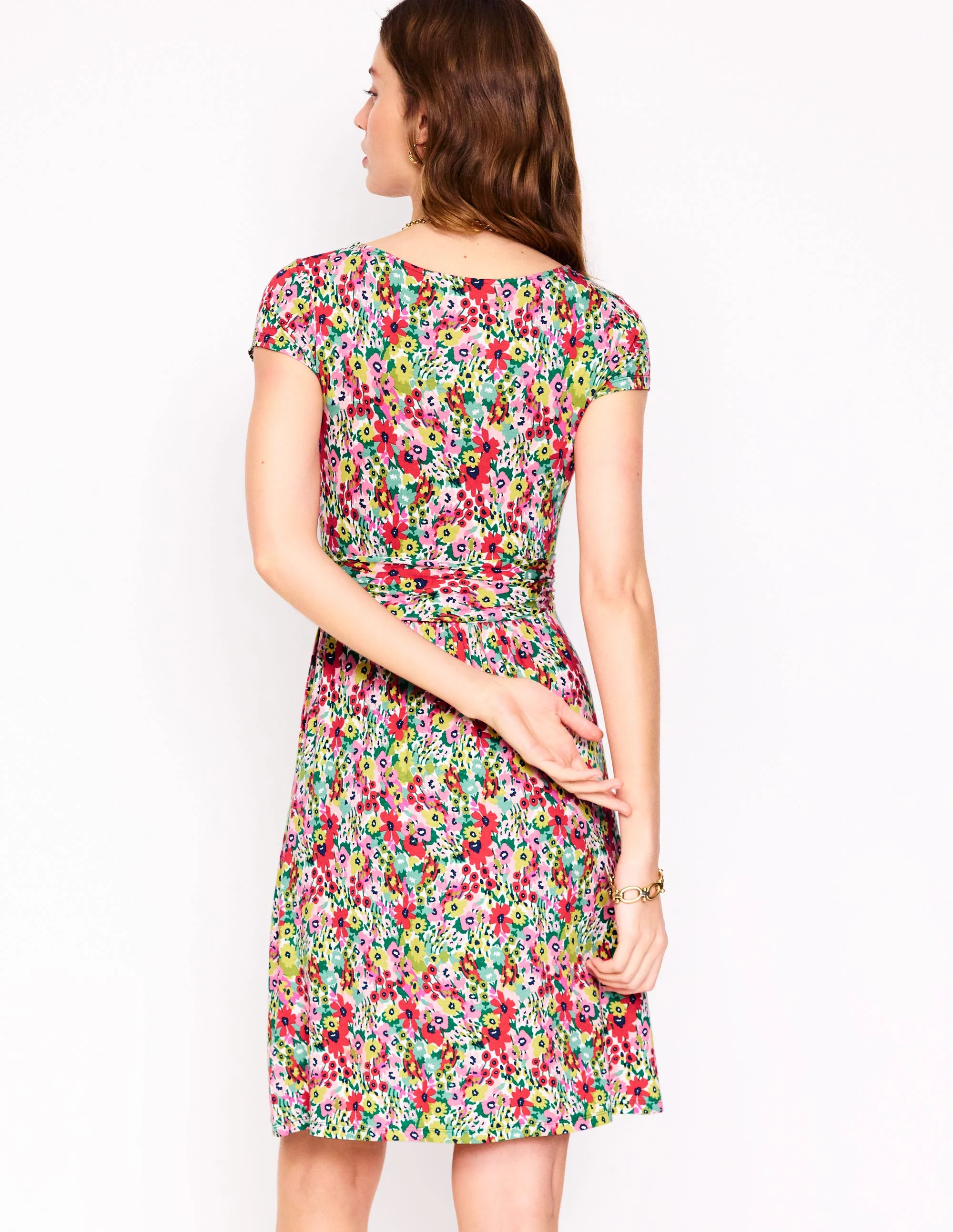Amelie Jersey Dress-Multi, Wildflower Garden - Image 3