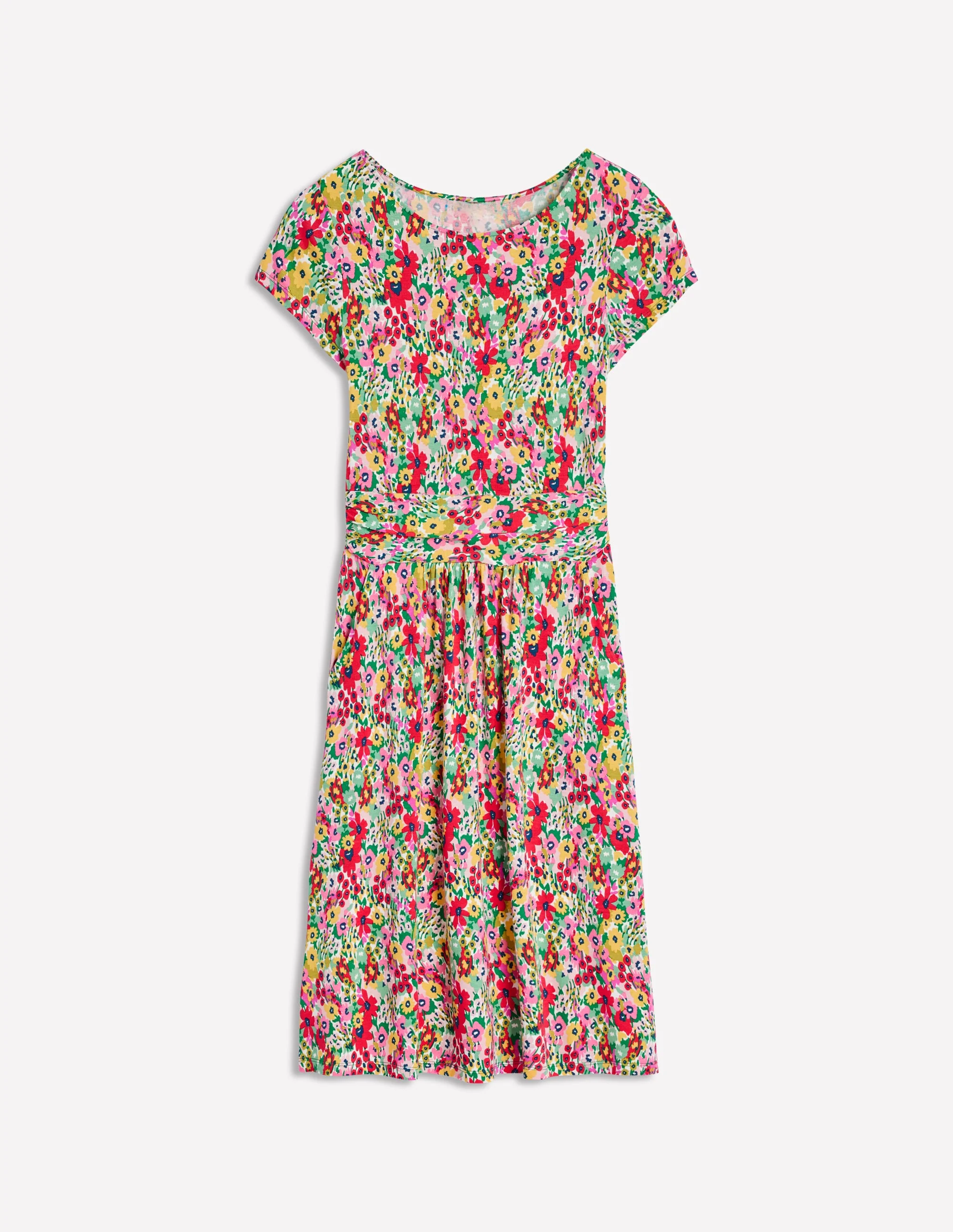 Amelie Jersey Dress-Multi, Wildflower Garden - Image 5