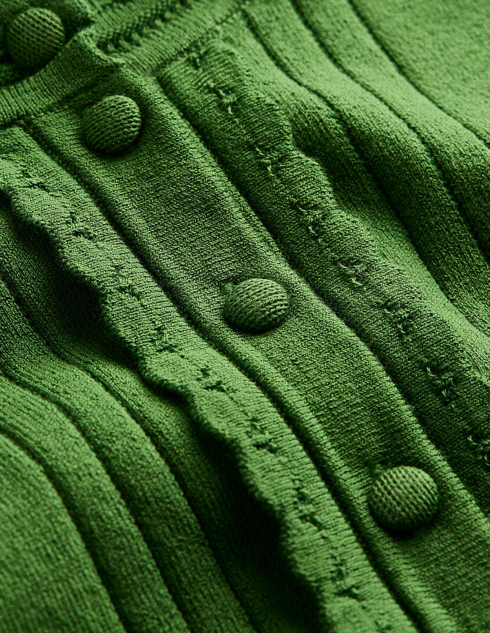 Angela Cotton Scallop Sweater-Promenade Green - Image 4