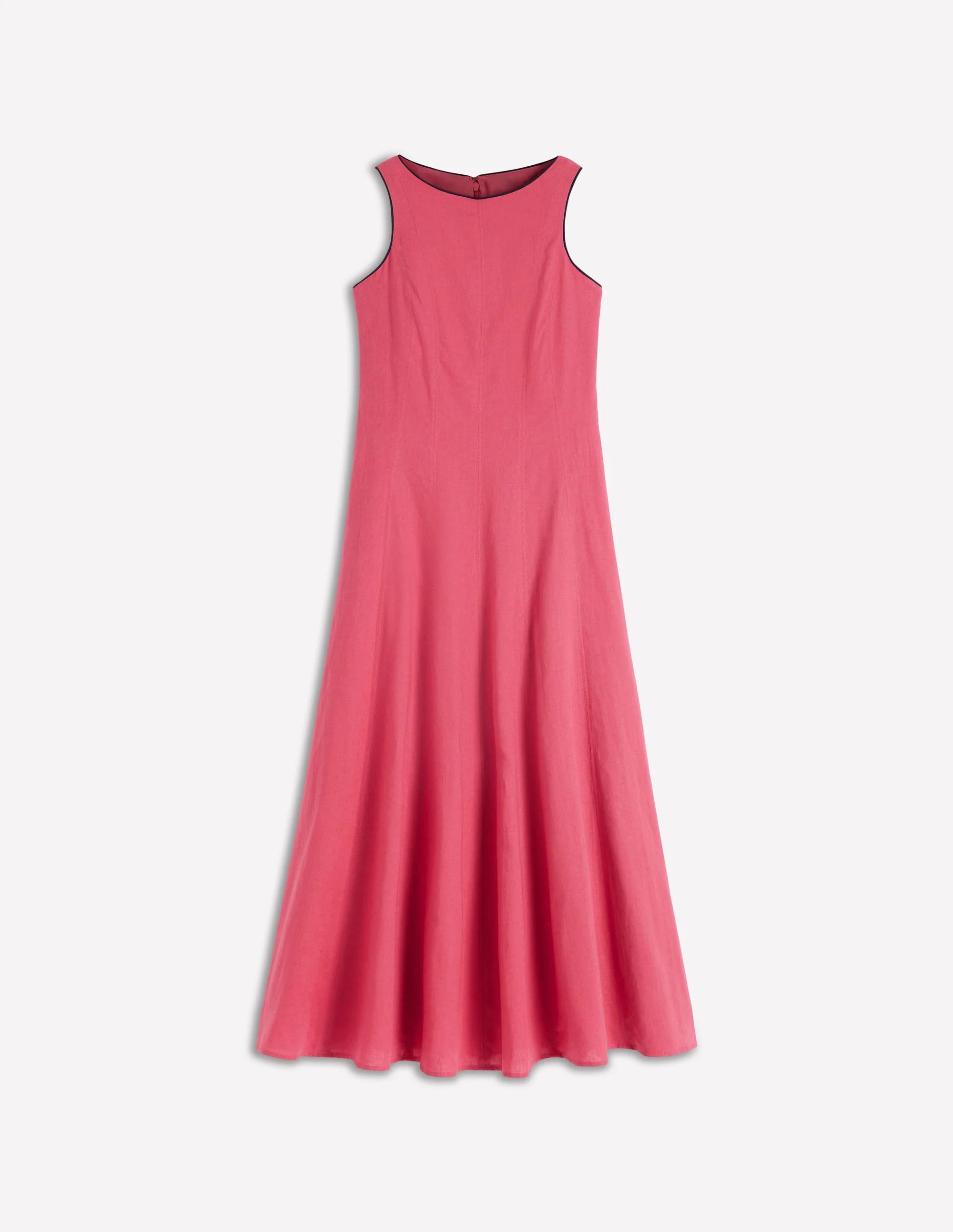 Annet Linen Blend Midi Dress-Cherry Blush - Image 7