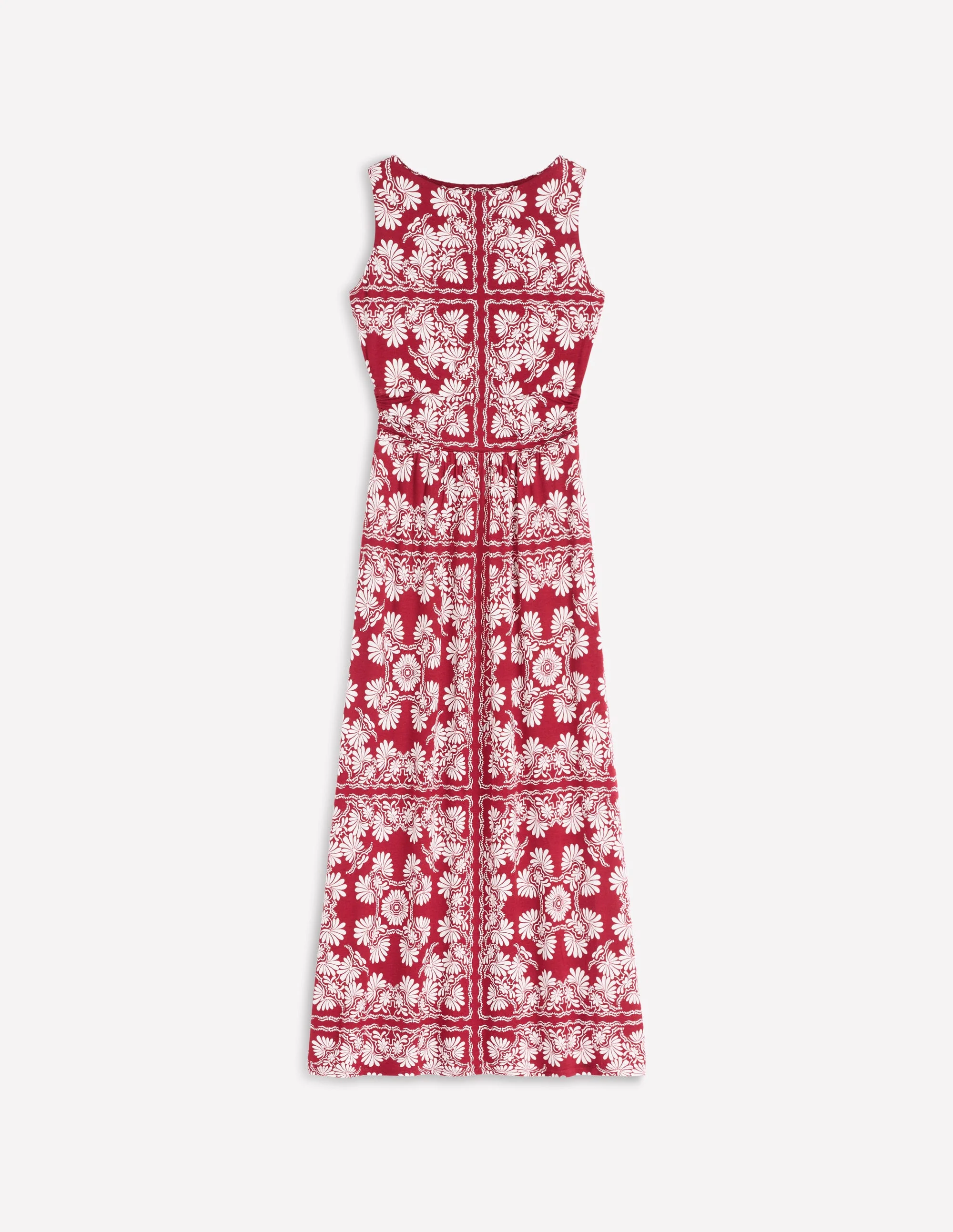 Antonia Jersey Maxi Dress-Rich Chestnut, Botanical Charm - Image 6