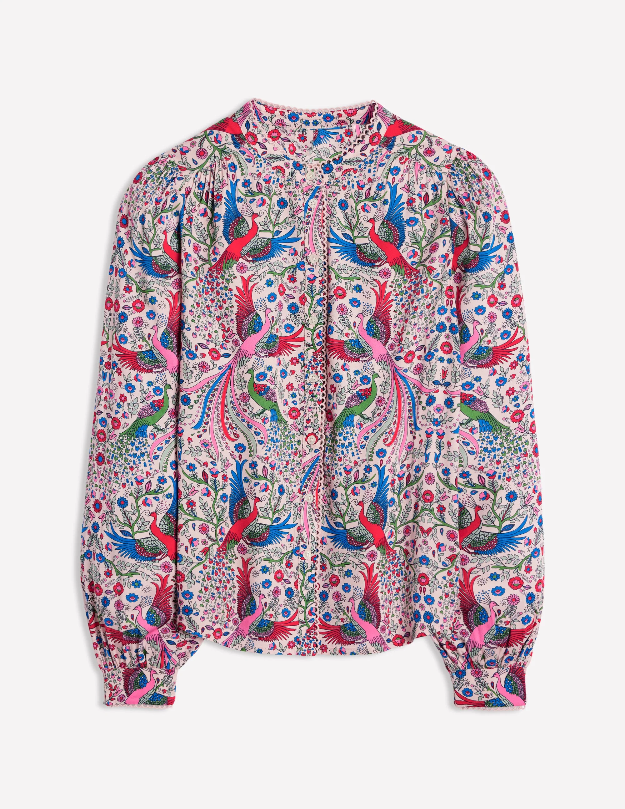 Ara Long Sleeve Top-Multi, Enchanting Peacock - Image 5