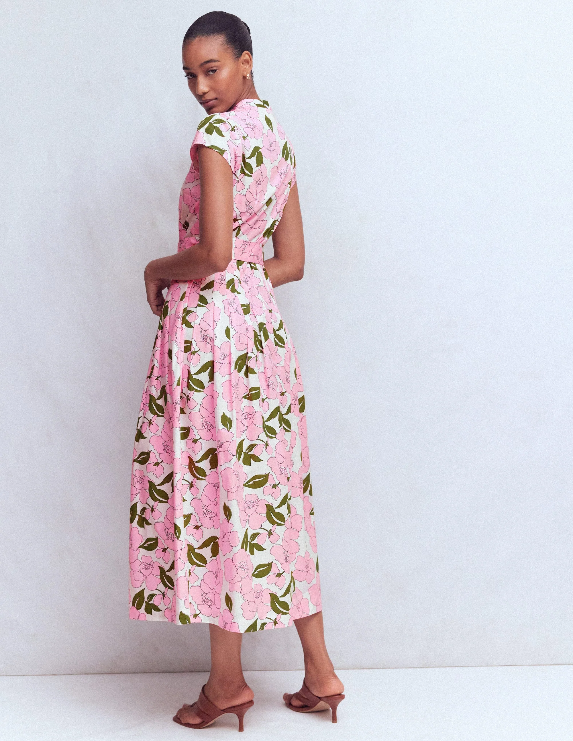 Arabella Cotton Maxi Dress-Pink Radiant Bloom - Image 3