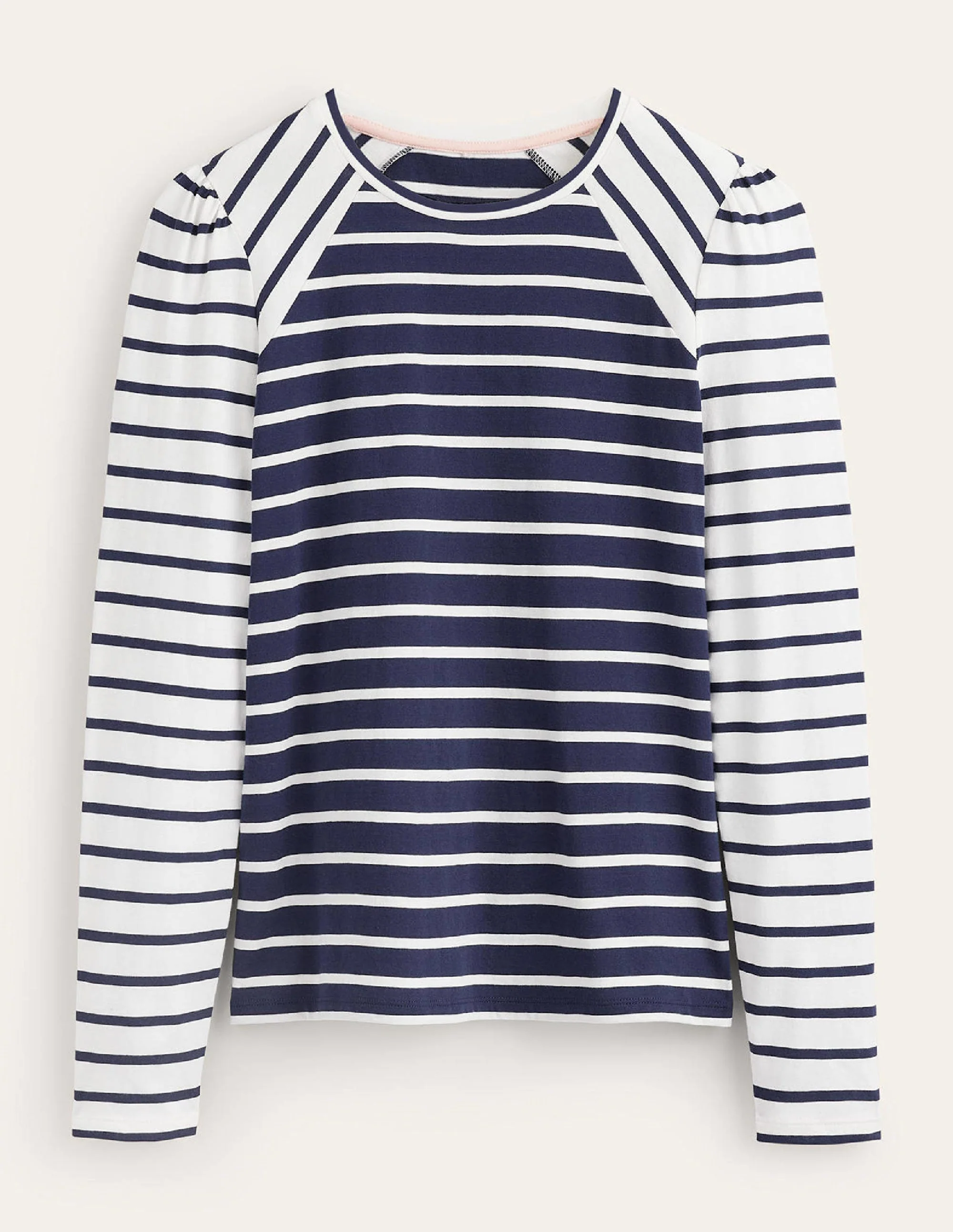 Arabella Stripe T-Shirt-French Navy, Ivory Hotch - Image 7