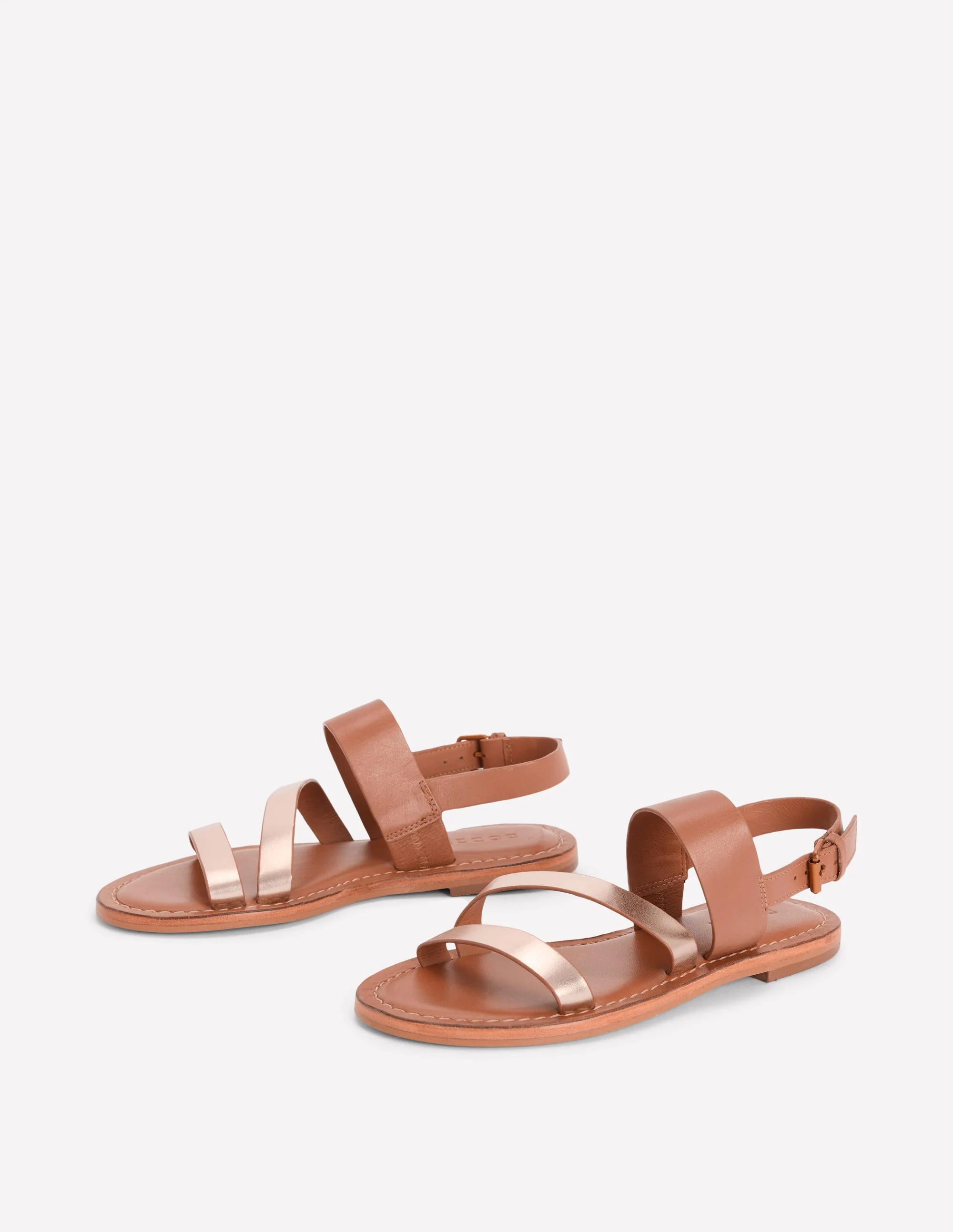 Asymmetric Sandal-Tan/Gold - Image 4