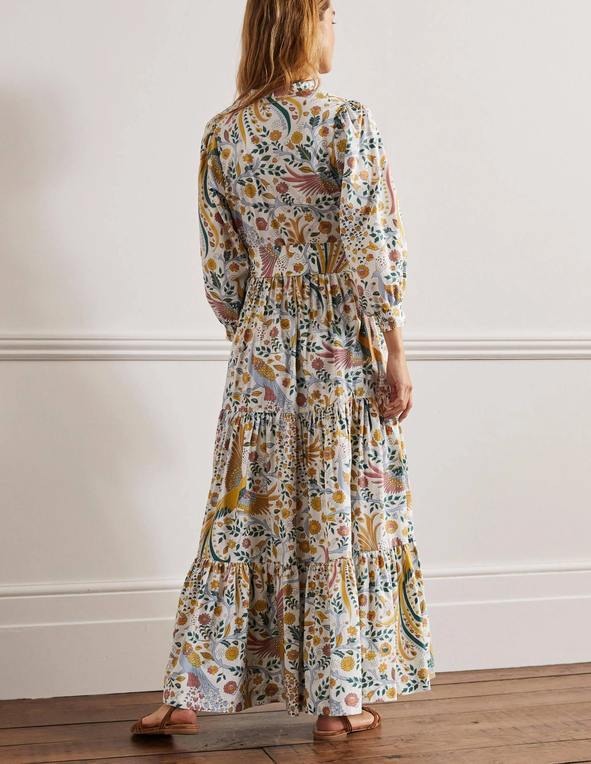Ava Tiered Maxi Dress-Multi, Enchanting Peacock - Image 5