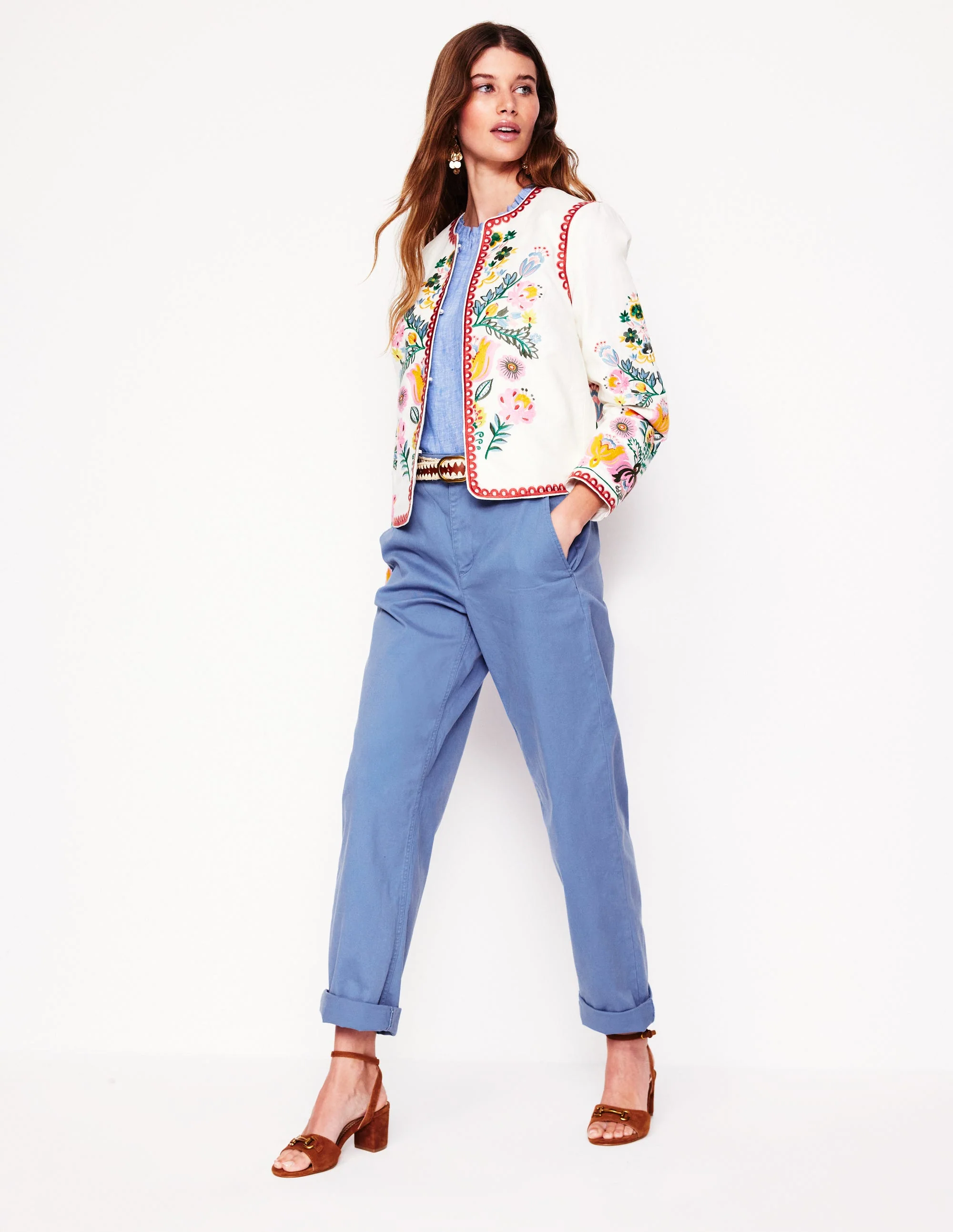 Barnsbury Chino Pants-Blue River