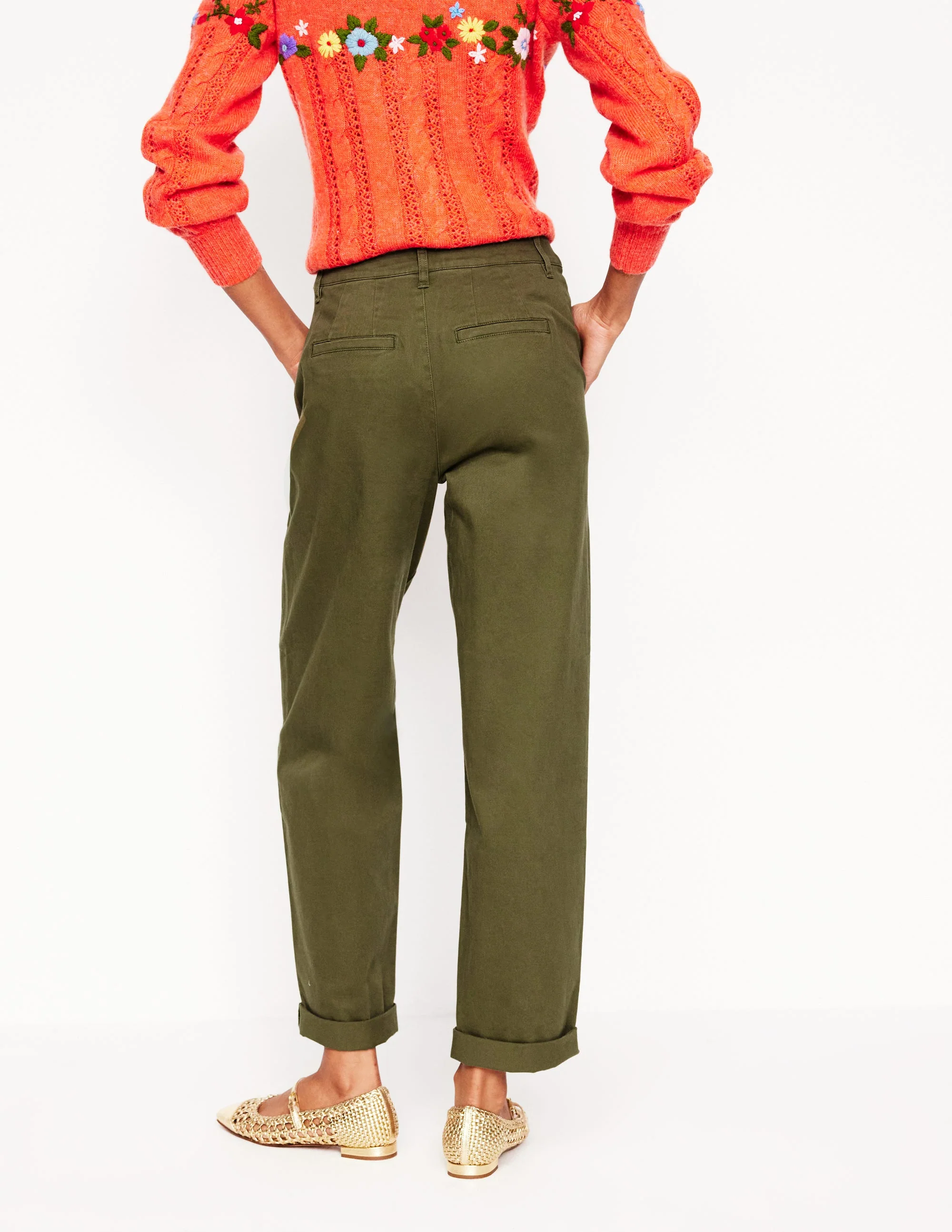 Barnsbury Chino Pants-Woodland Green - Image 2