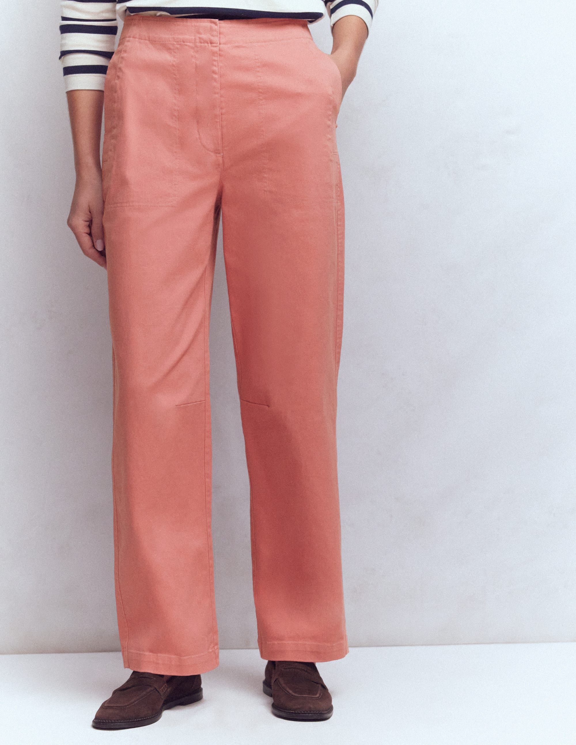 Barrel Leg Chino Pants-Vintage Rose - Image 4
