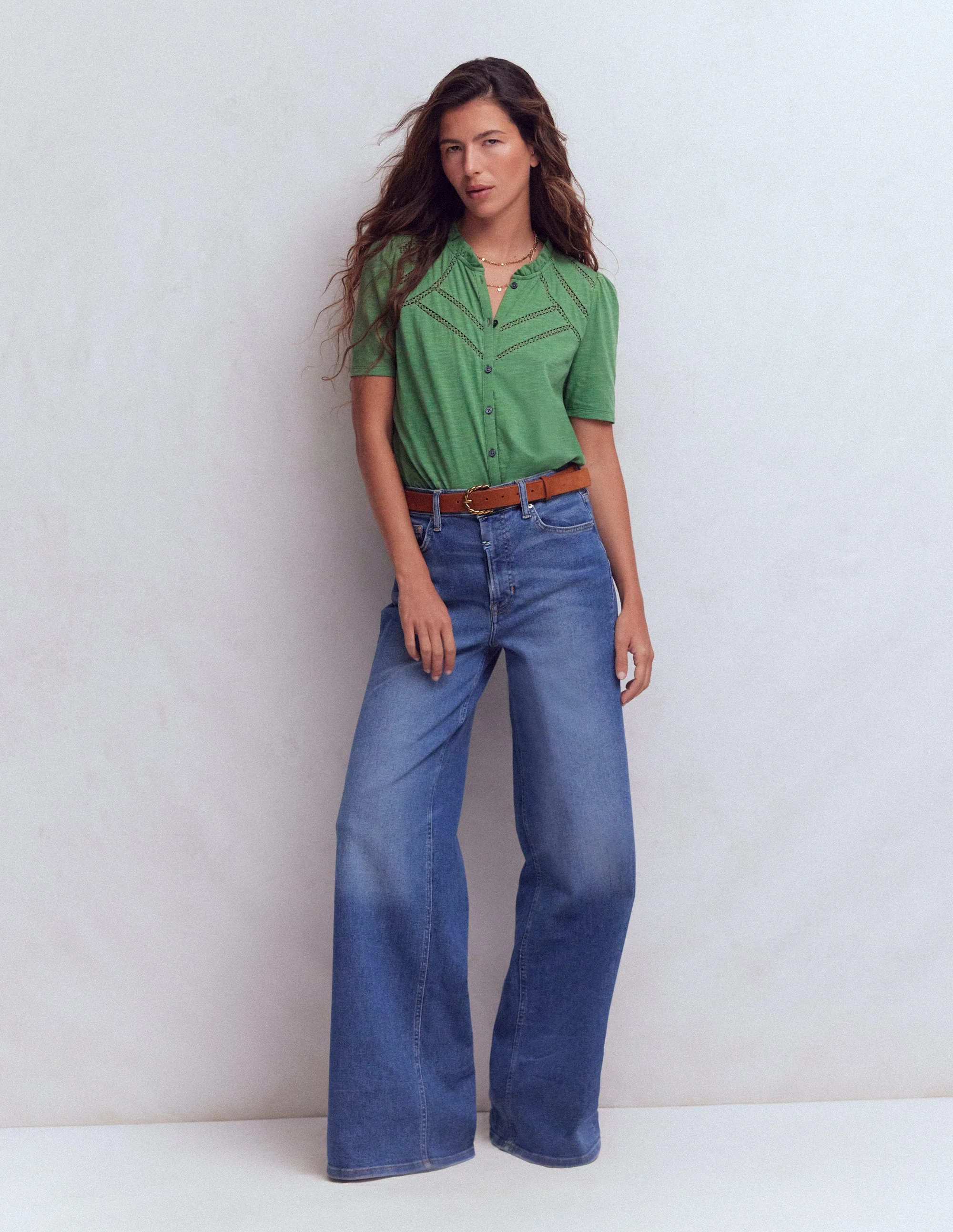 Bea Short Sleeve Shirt-Comfrey - Image 4