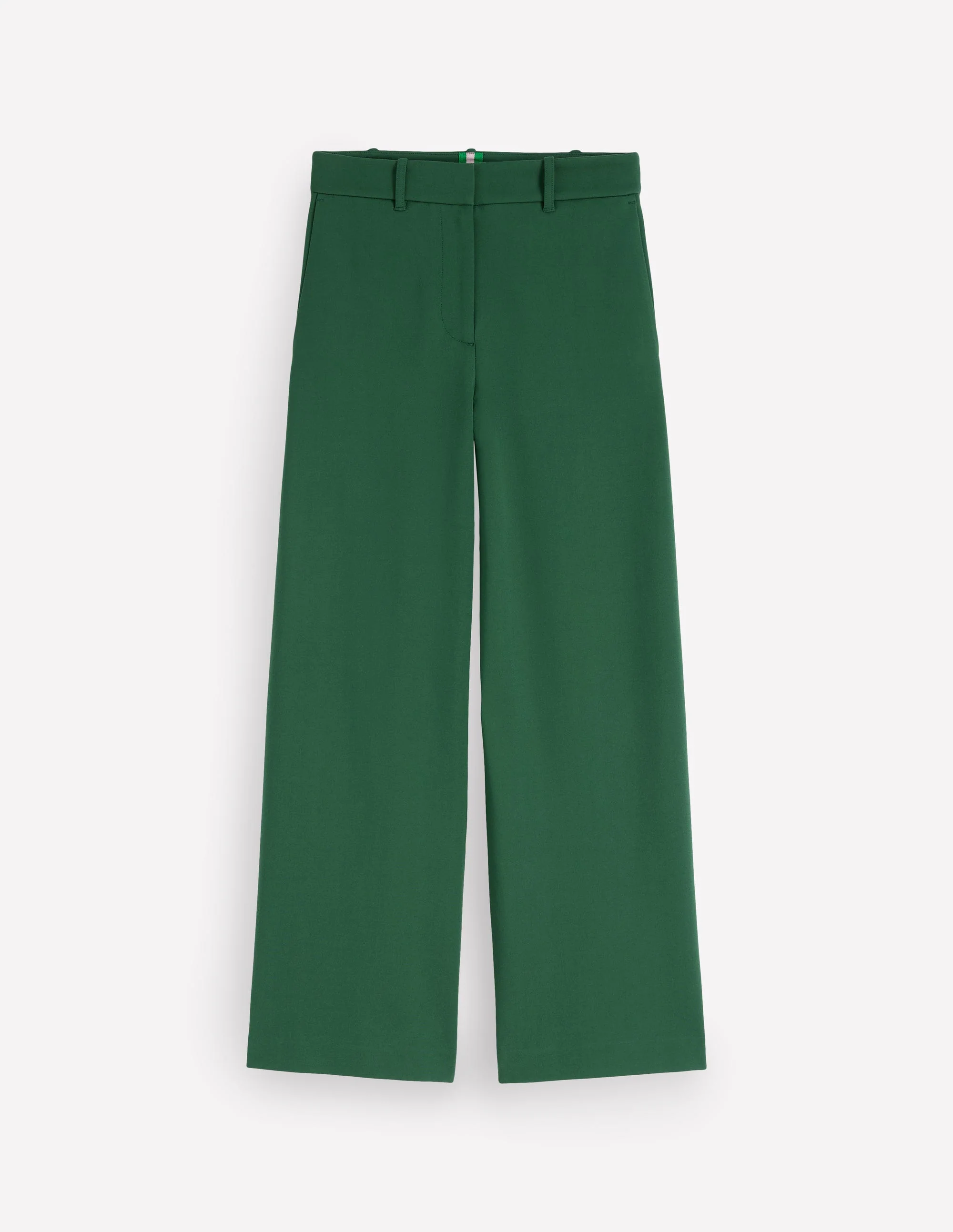 Belgravia Ponte Crop Pants-Hunter Green - Image 5