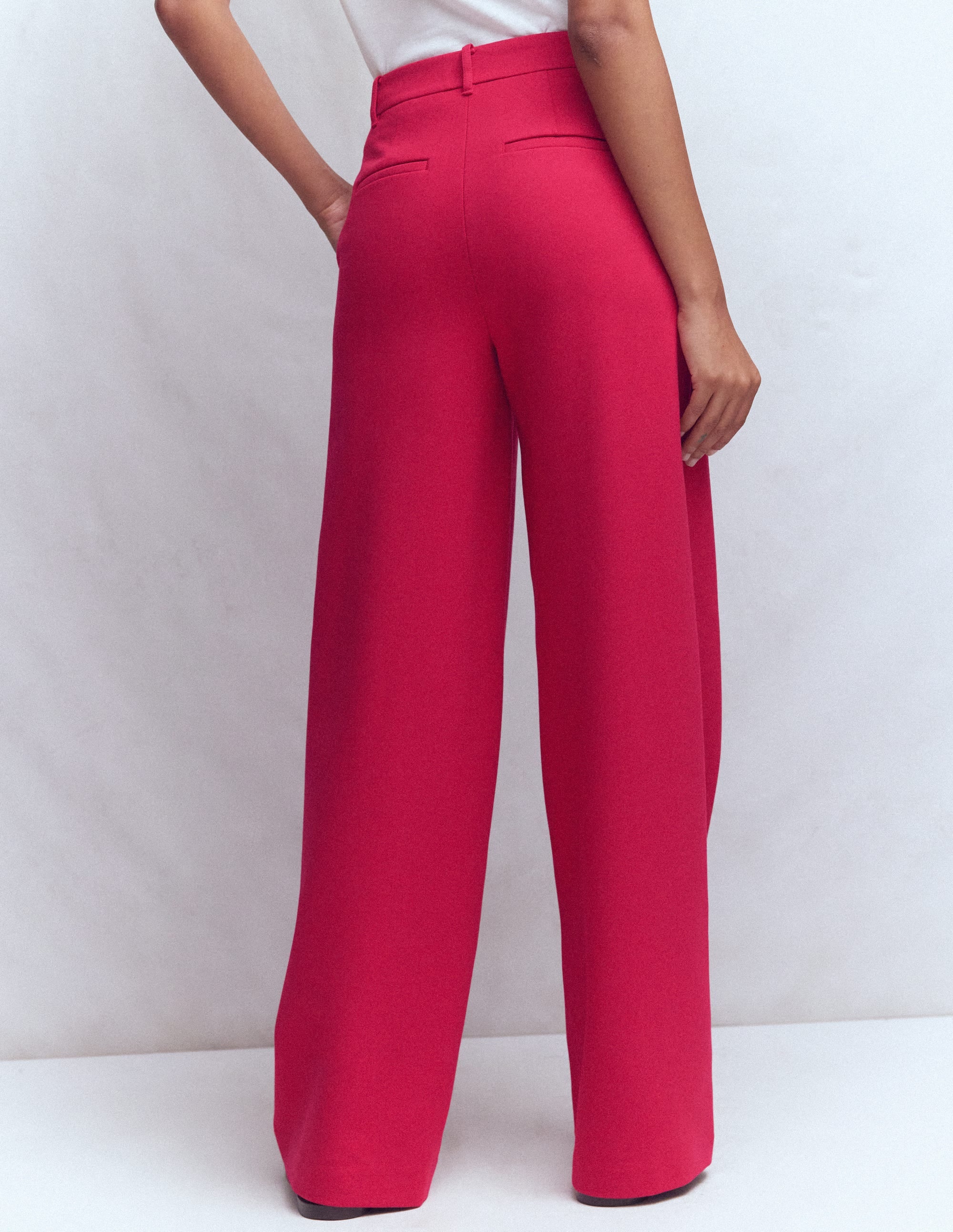 Belgravia Ponte Pants-Pomegranate - Image 3