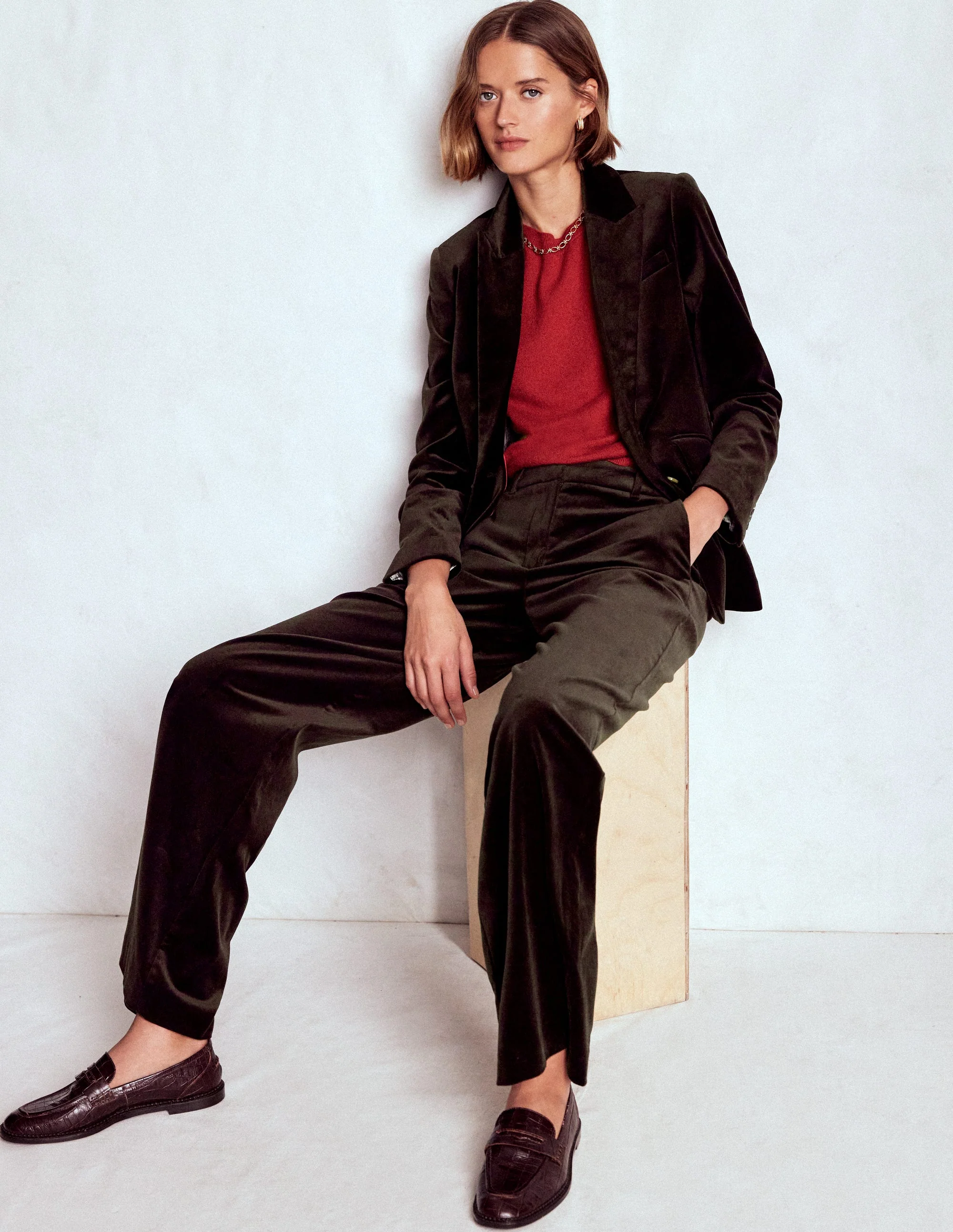 Belgravia Tailored Pants-Espresso - Image 5