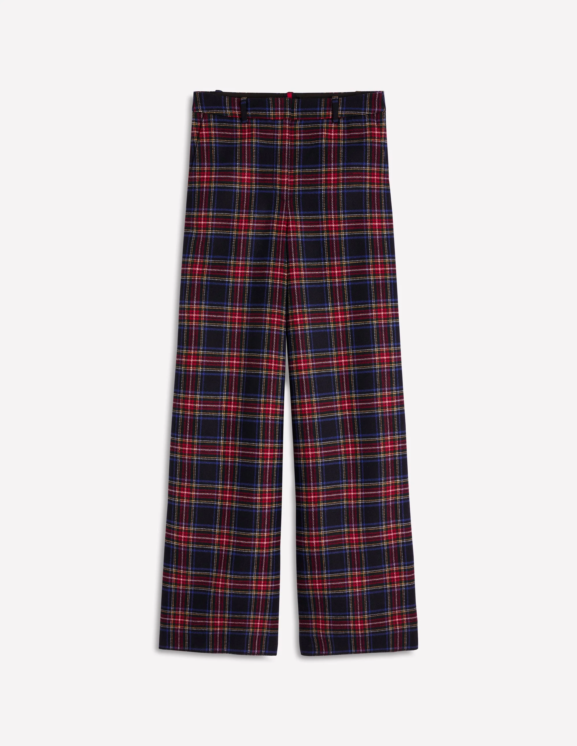 Belgravia Wool Pants-Navy, Green and Red Check - Image 6