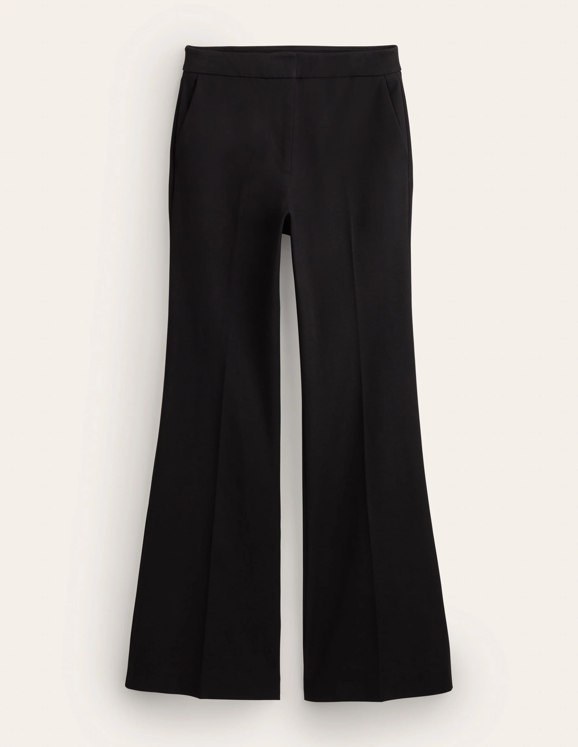 Bi-Stretch Flared Pants-Black - Image 6
