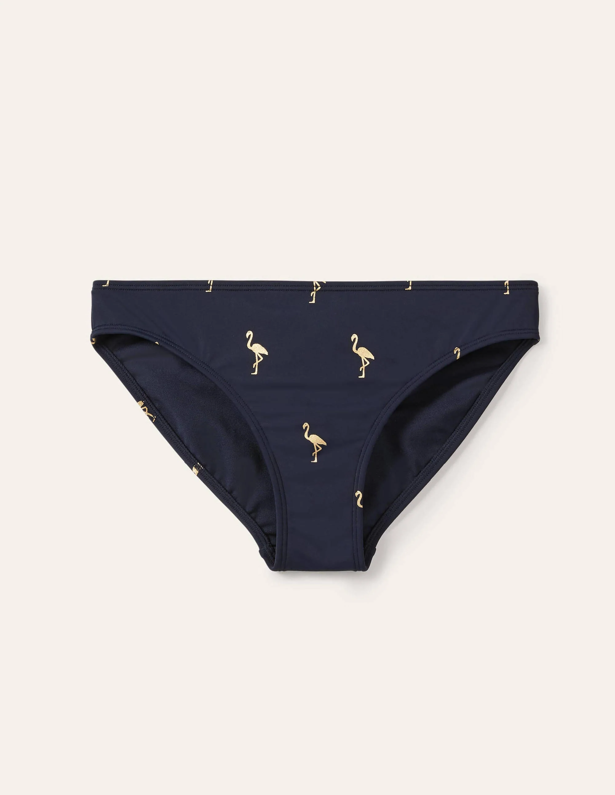 Bikini Bottoms-Navy, Flamingo Foil - Image 6
