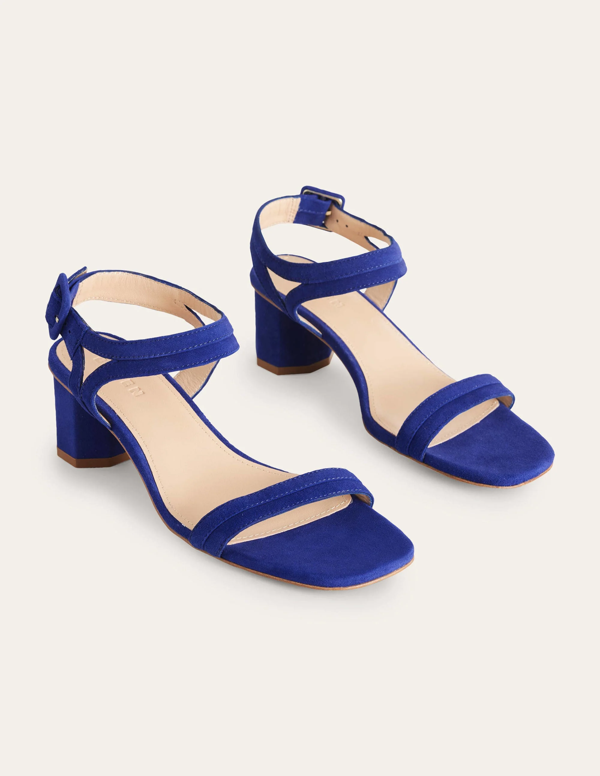 Block-Heel Sandals-Lapis Blue - Image 3