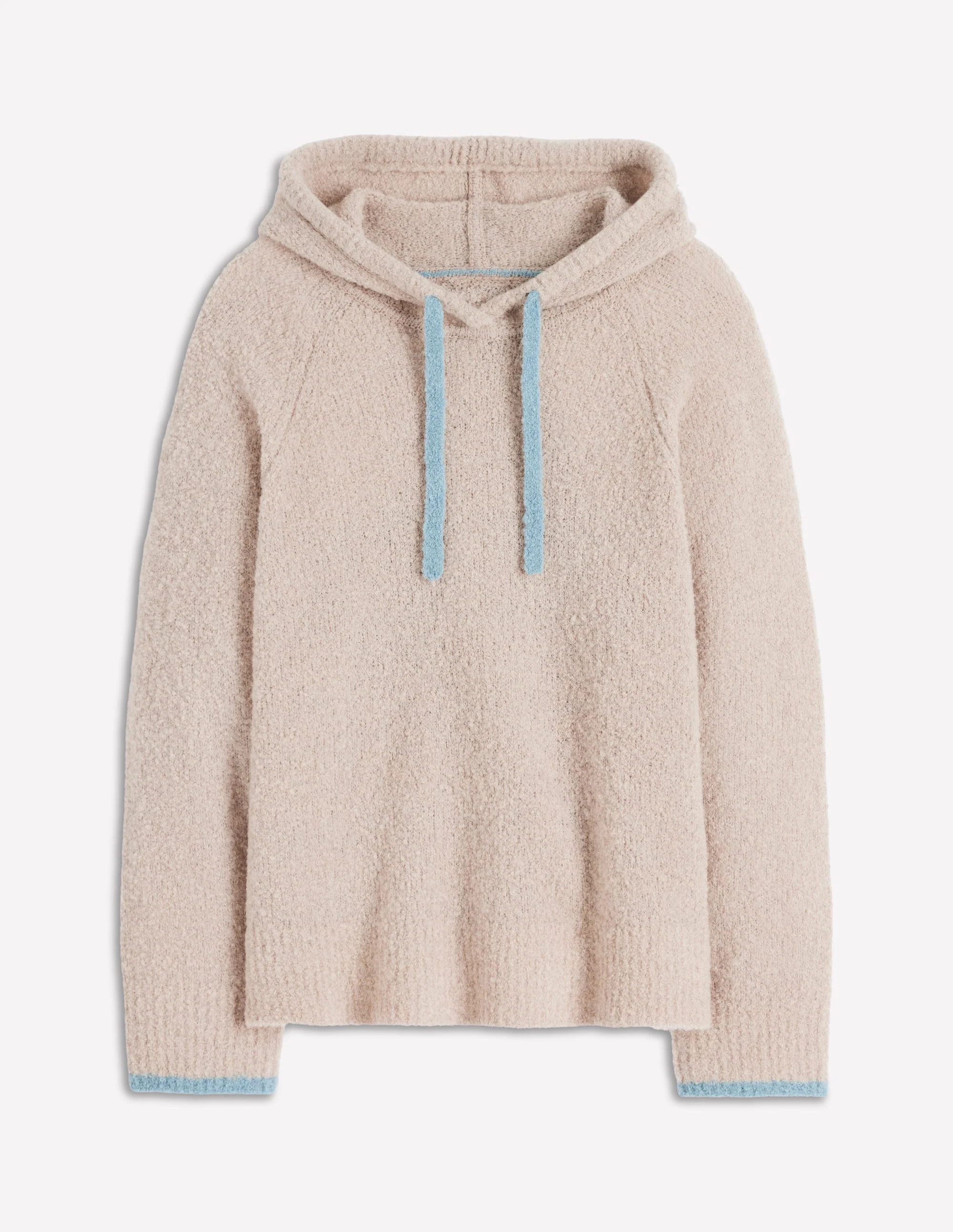 Bouclé Raglan Hoody-Chinchilla Melange - Image 7