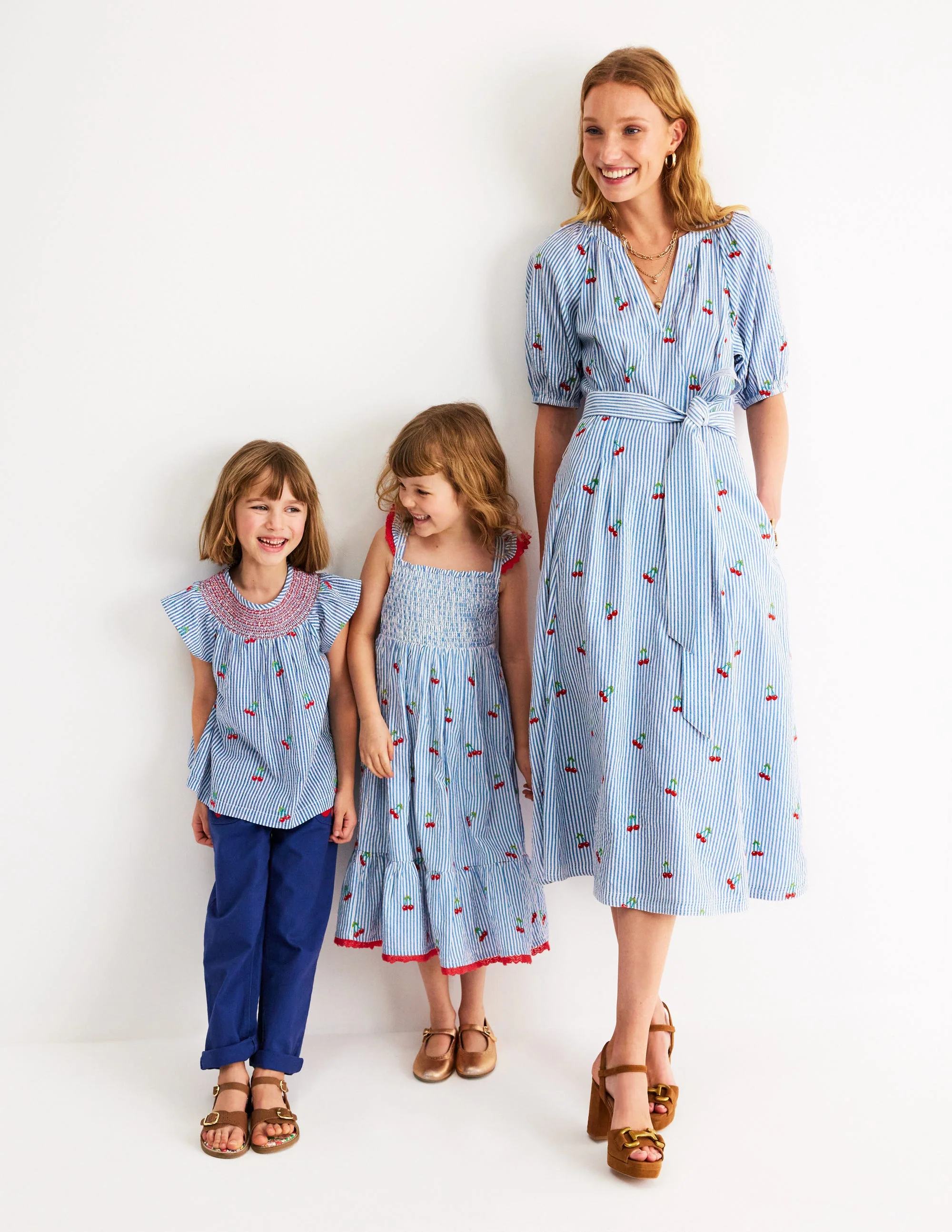 Bria Embroidered Midi Dress-Cherries Embroidery - Image 5