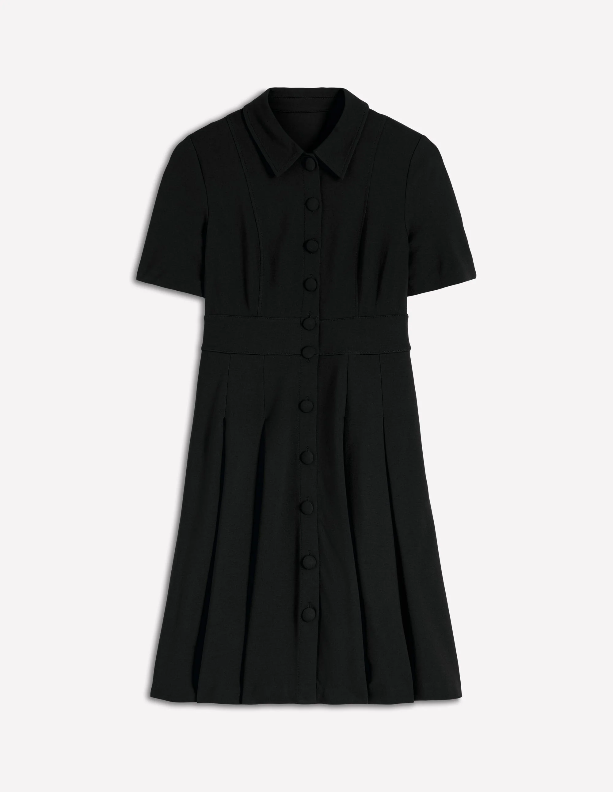 Bridget Ponte Short Dress-Black - Image 6
