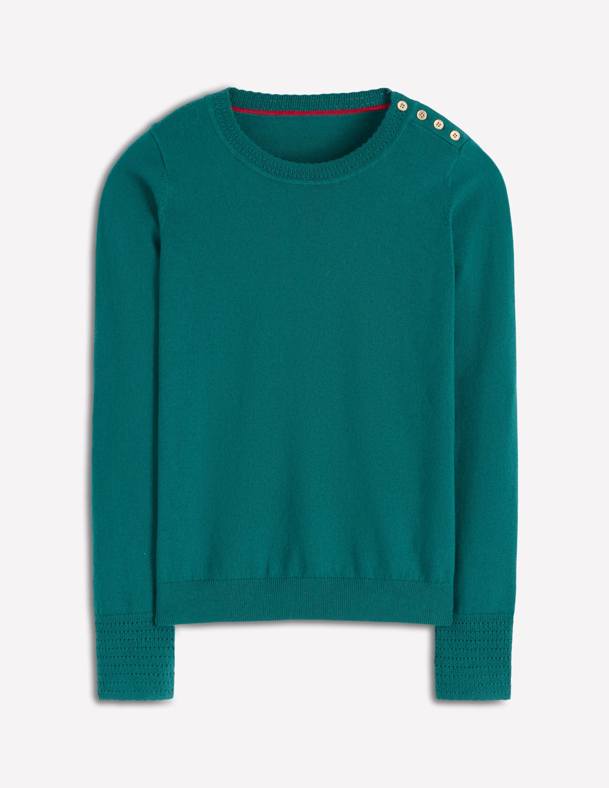 Briony Stitch Sweater-Drake Green - Image 5