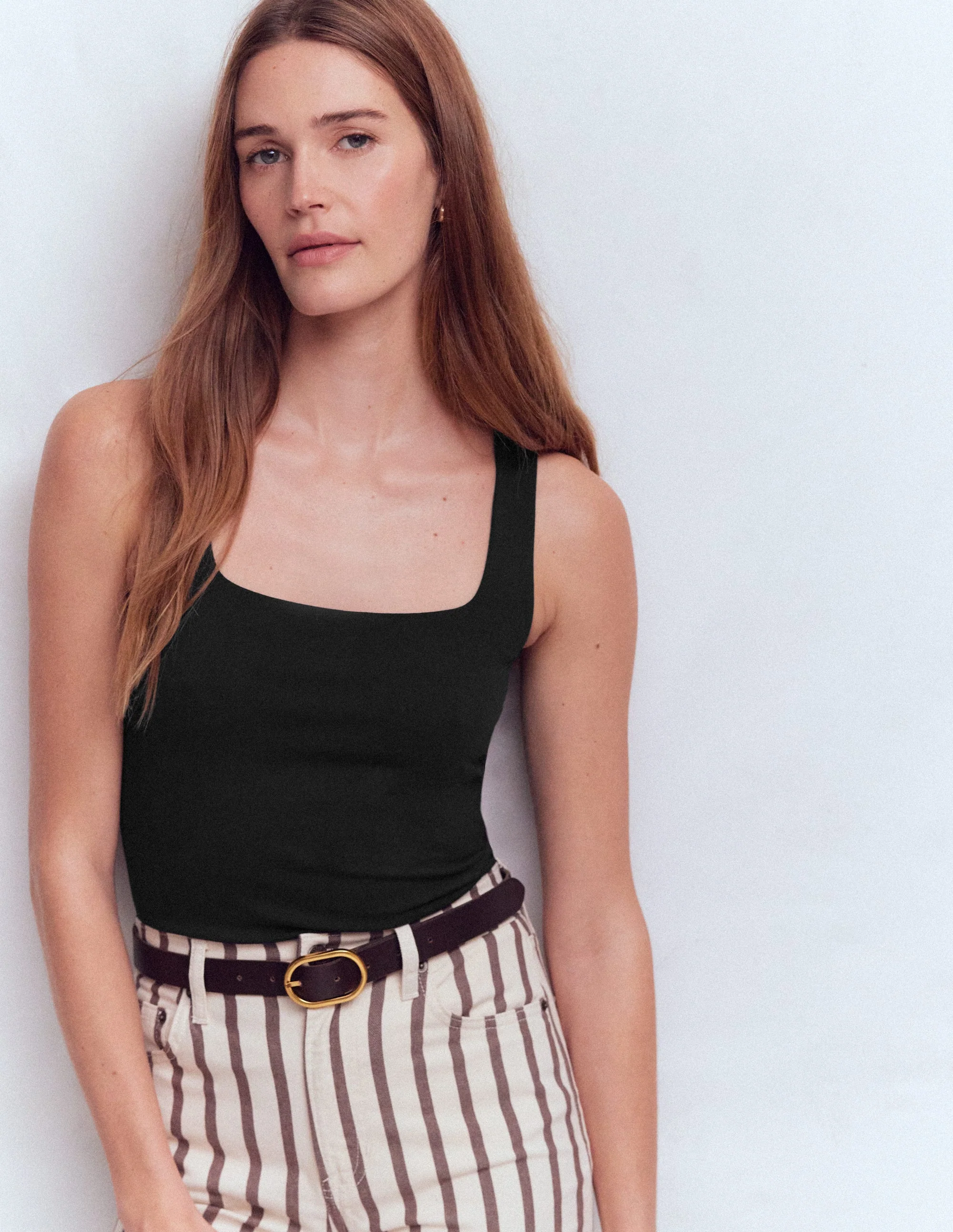 Brooke Double Layer Tank-Black - Image 4