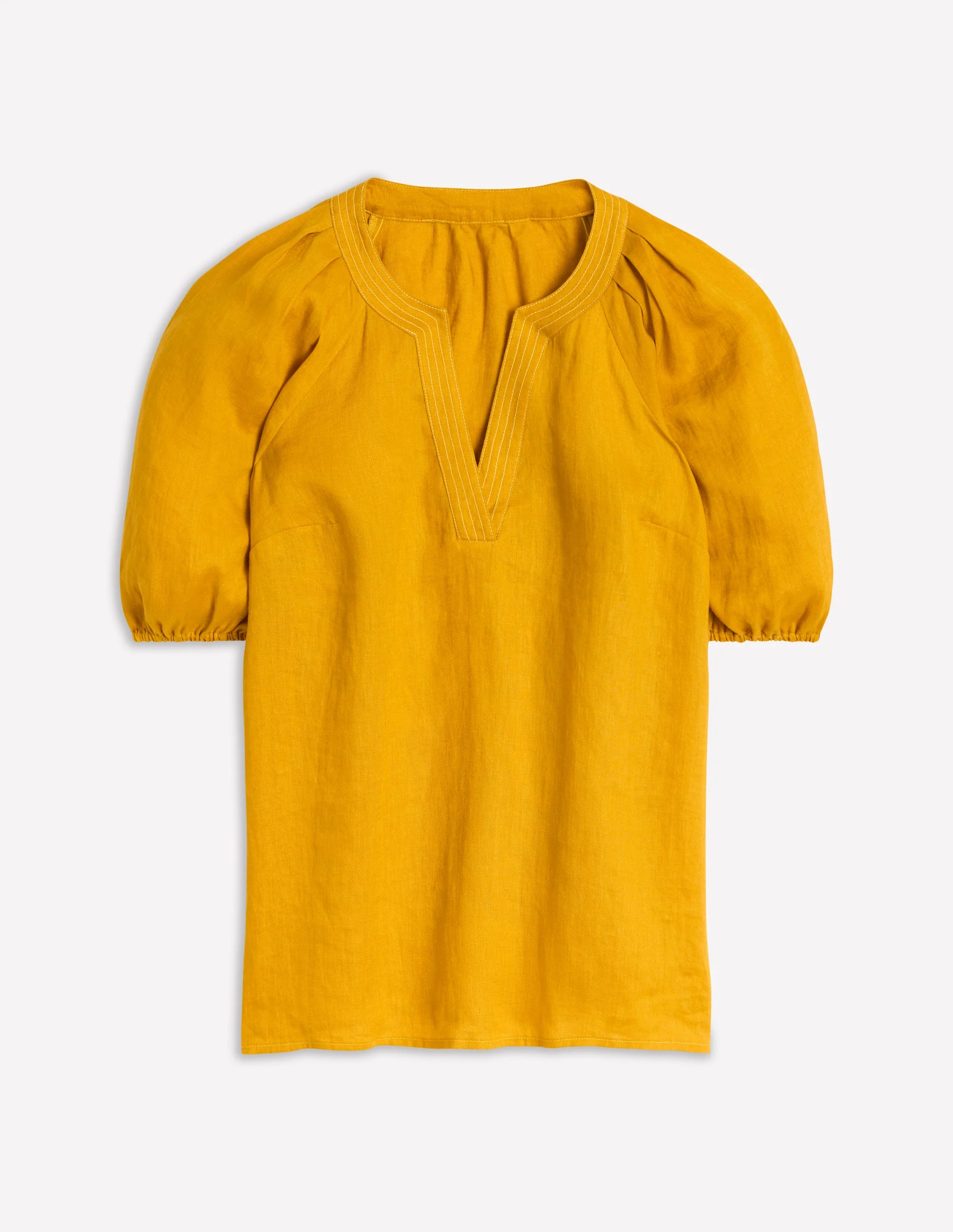 Brooke Linen Top-Golden Rye - Image 5