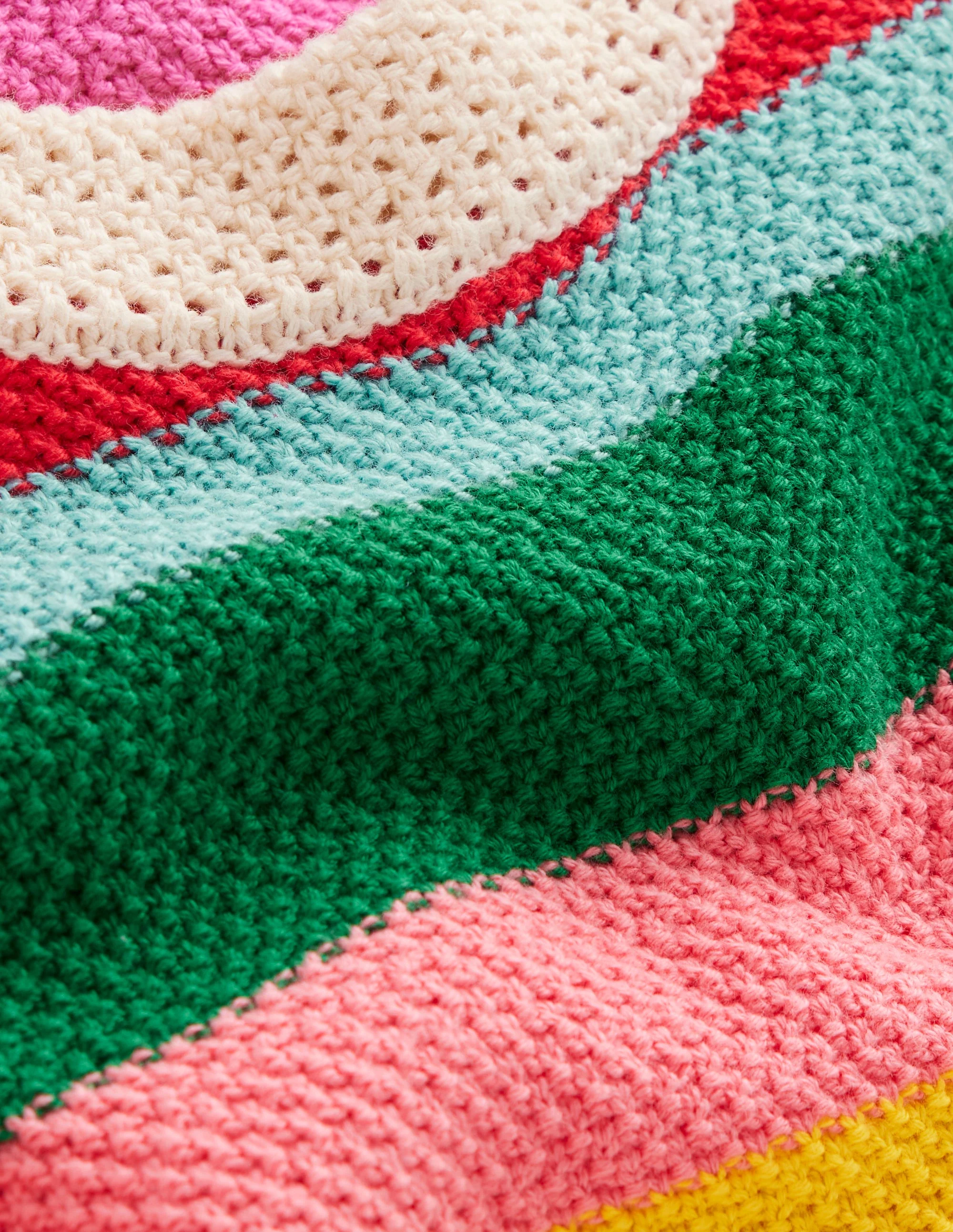 Callie Crochet Trim Tank-Bright Rainbow Stripe Large - Image 9