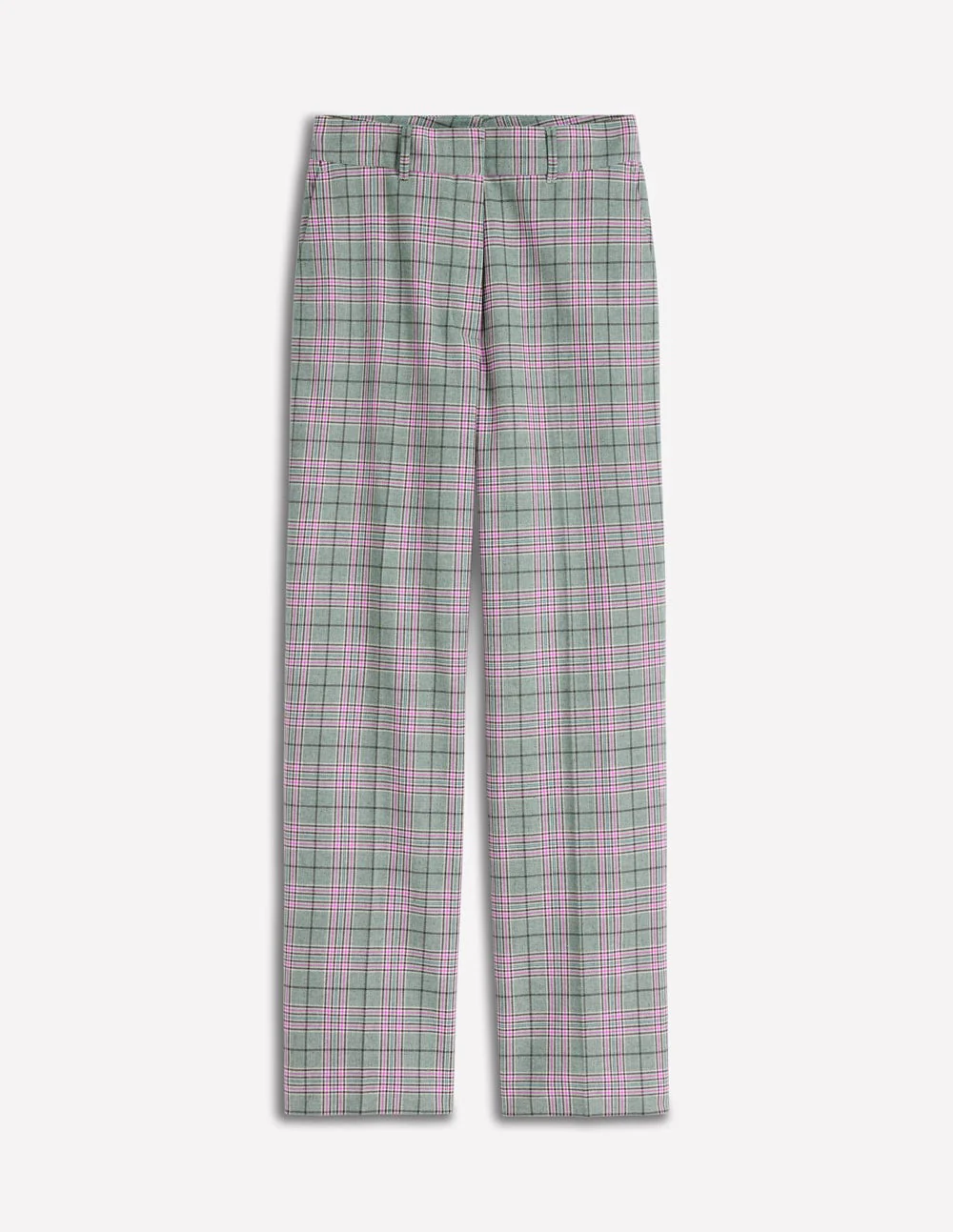 Canonbury Tailored Pants-Green, Pink and Brown Check - Image 7