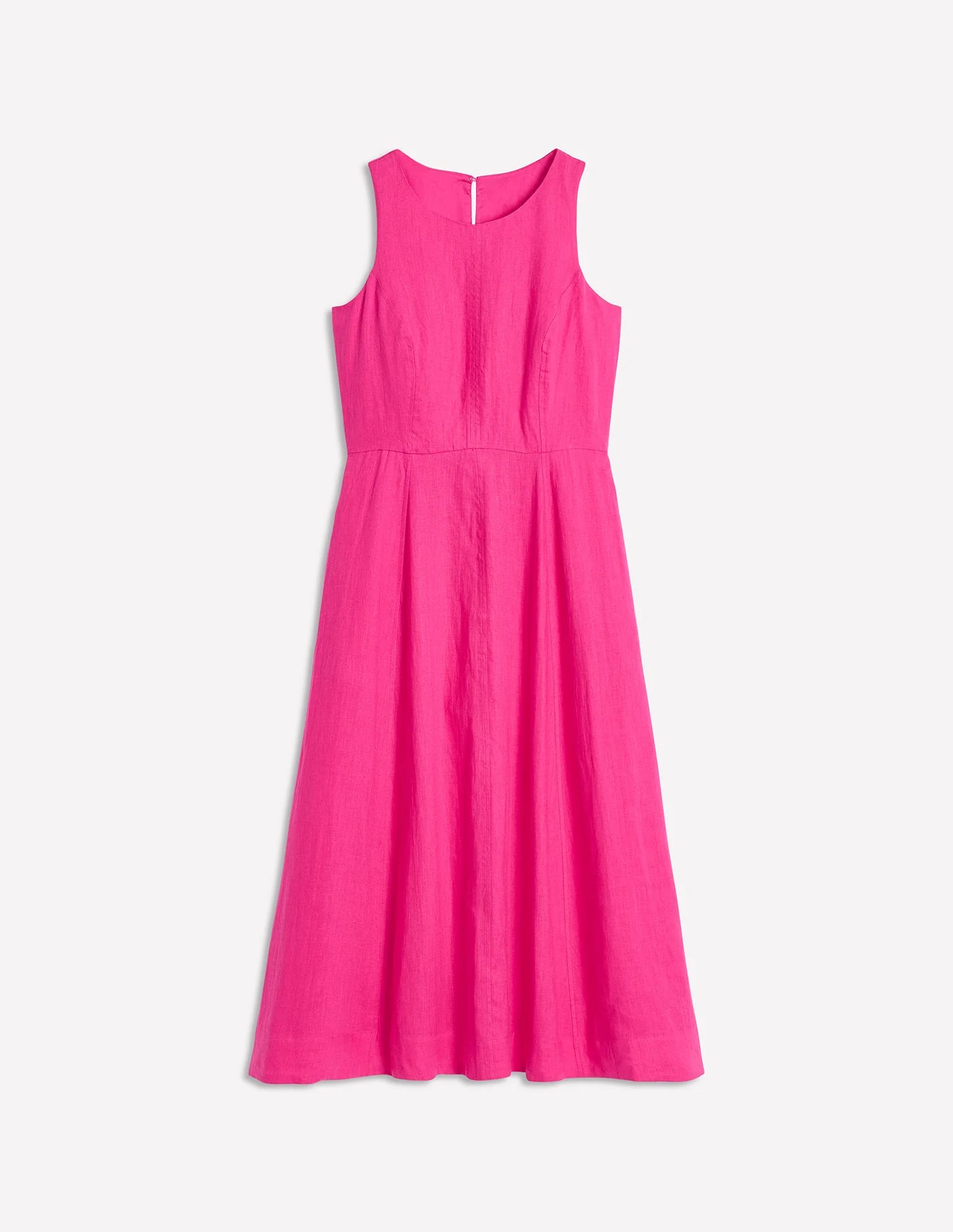 Carla Linen Midi Dress-Pink Peony - Image 8