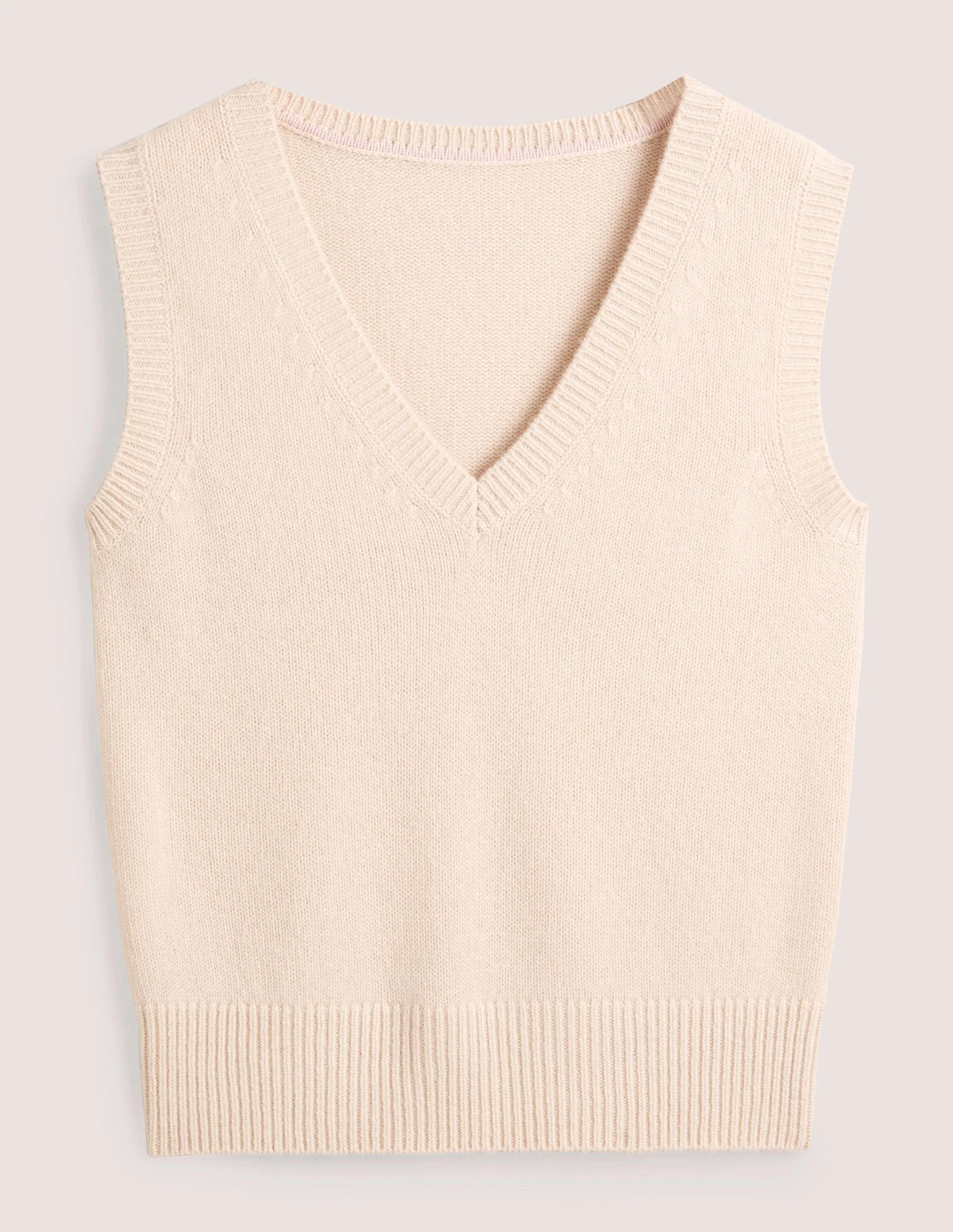 Cashmere V-Neck Sweater Vest-Rope - Image 6