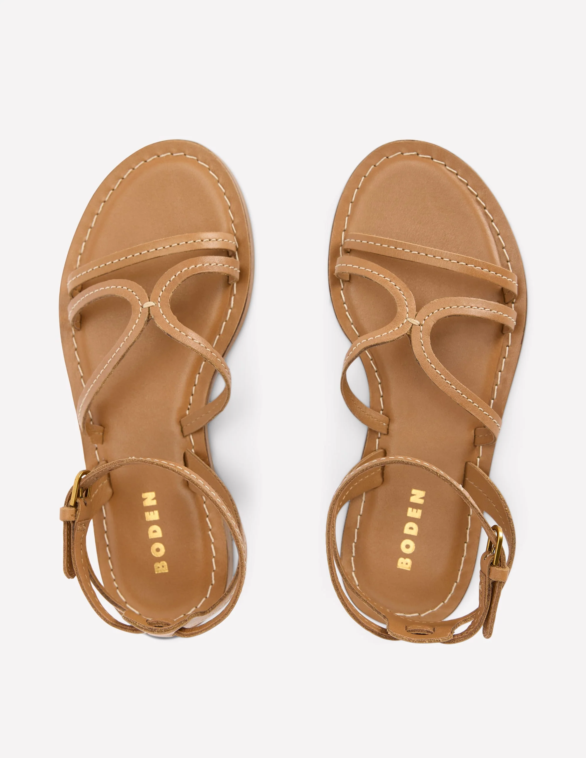 Casual Flat Sandal-Tan - Image 5
