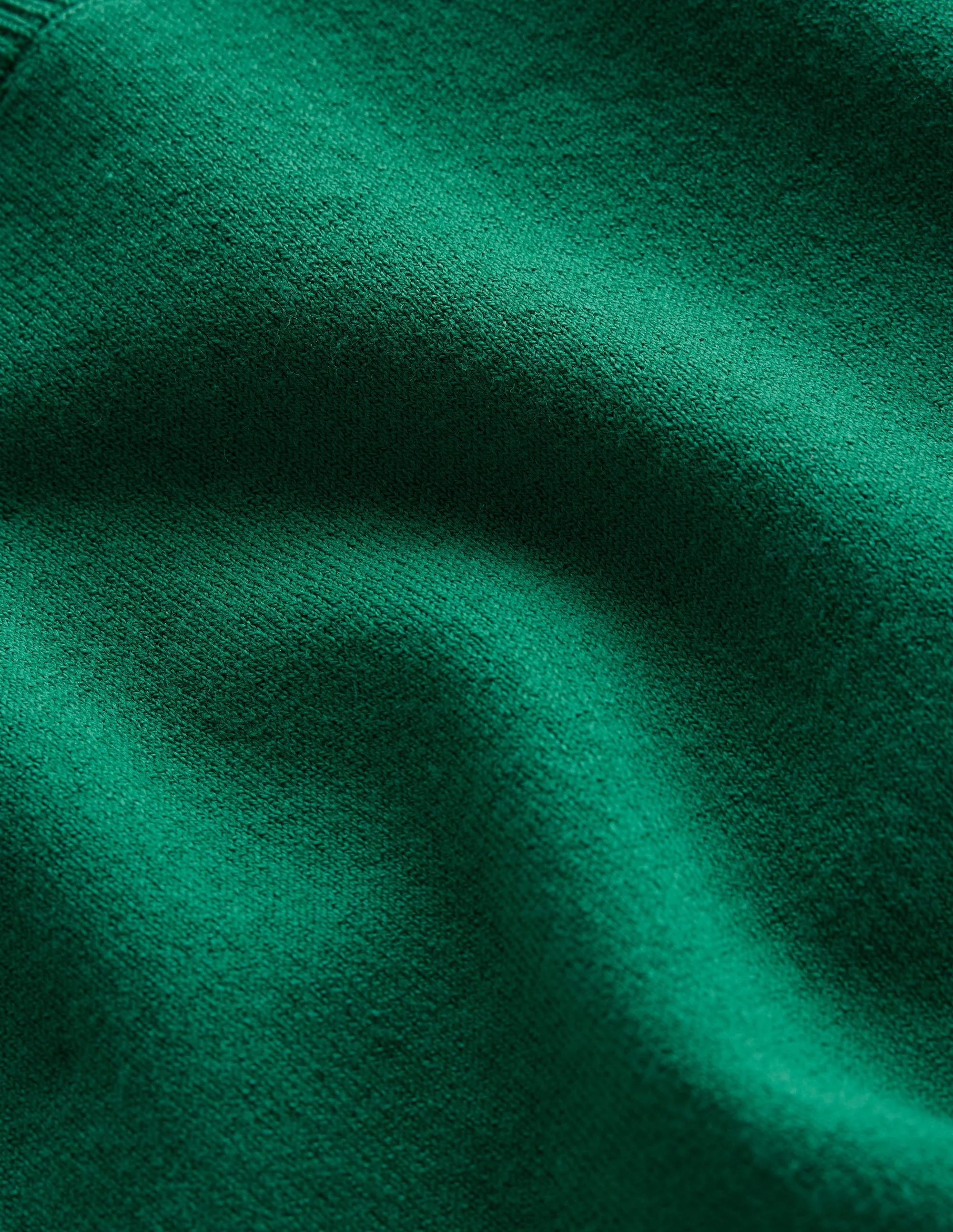 Catriona Cotton Crew Jumper-Malachite Green - Image 6