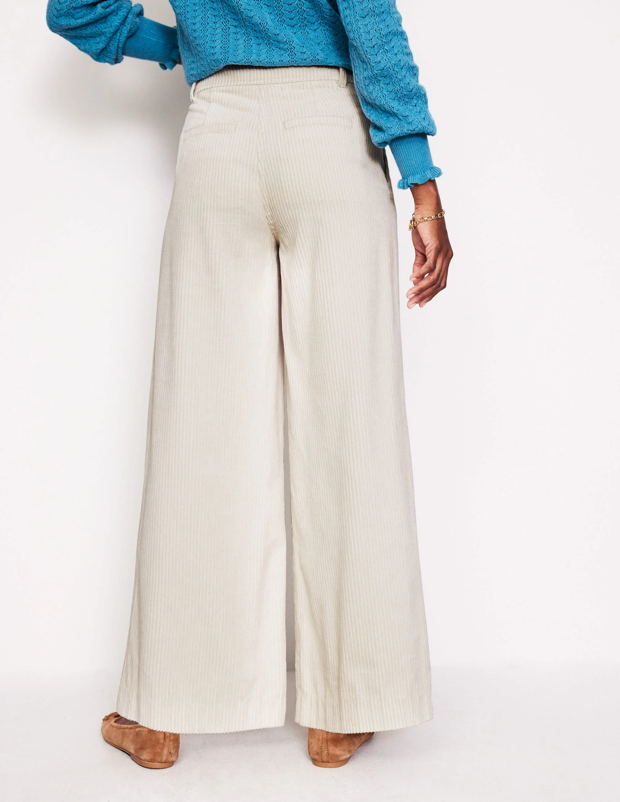 Chiswick Cord Pants-Vanilla - Image 3