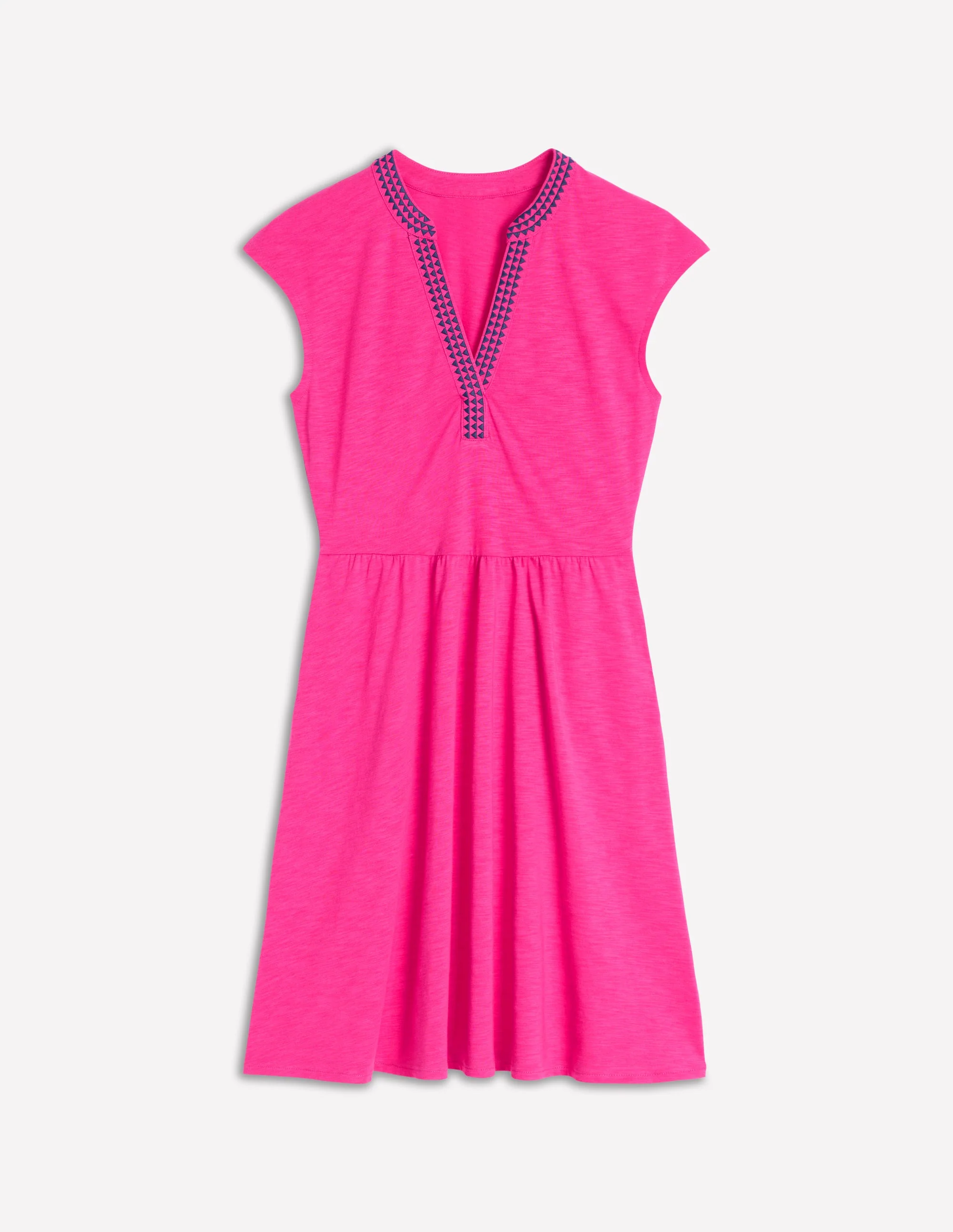Chloe Embroidered Short Dress-Pink Peony - Image 5