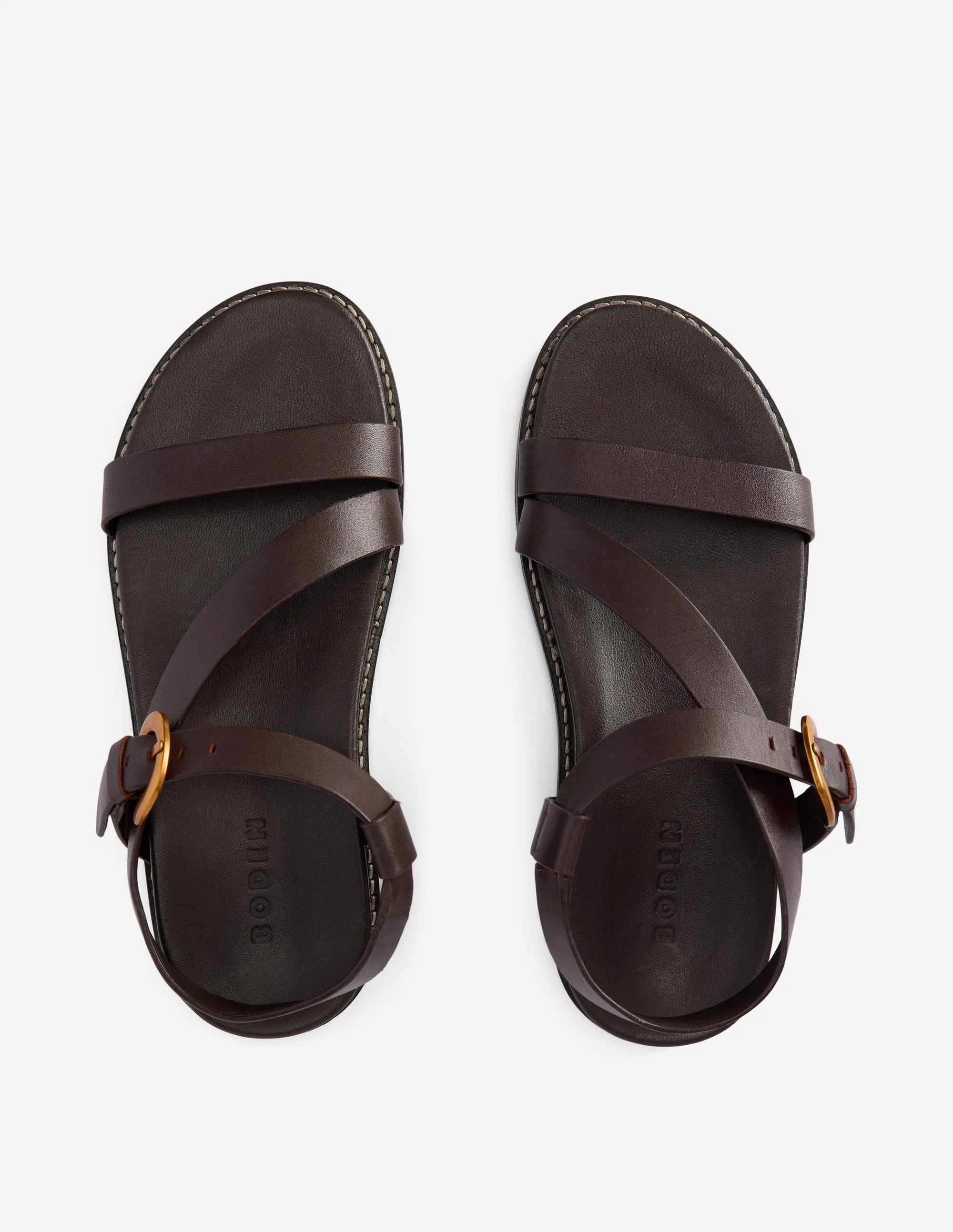 Chunky Asymmetric Sandal-Chocolate - Image 6