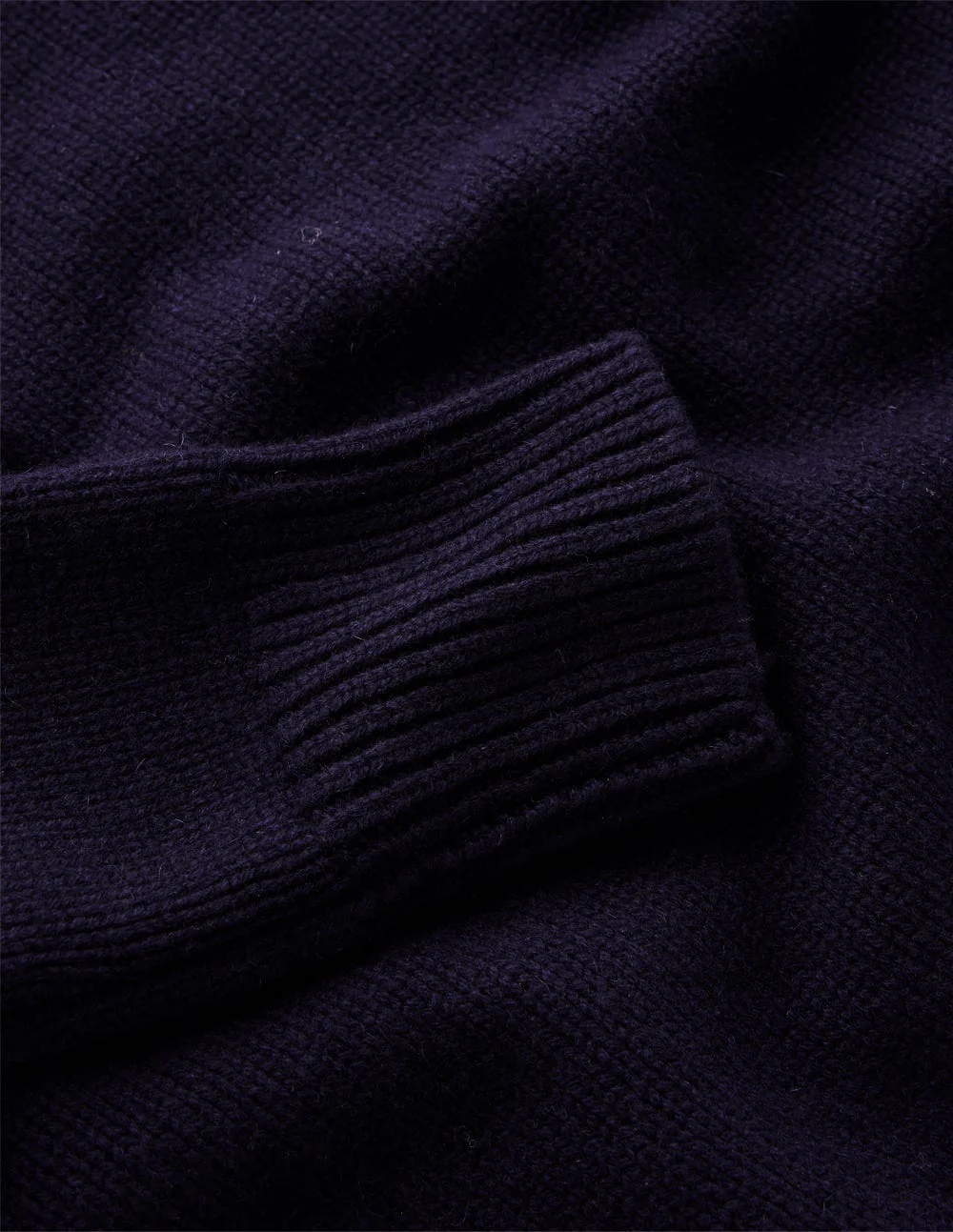 Chunky Cashmere Sweater-Navy - Image 8